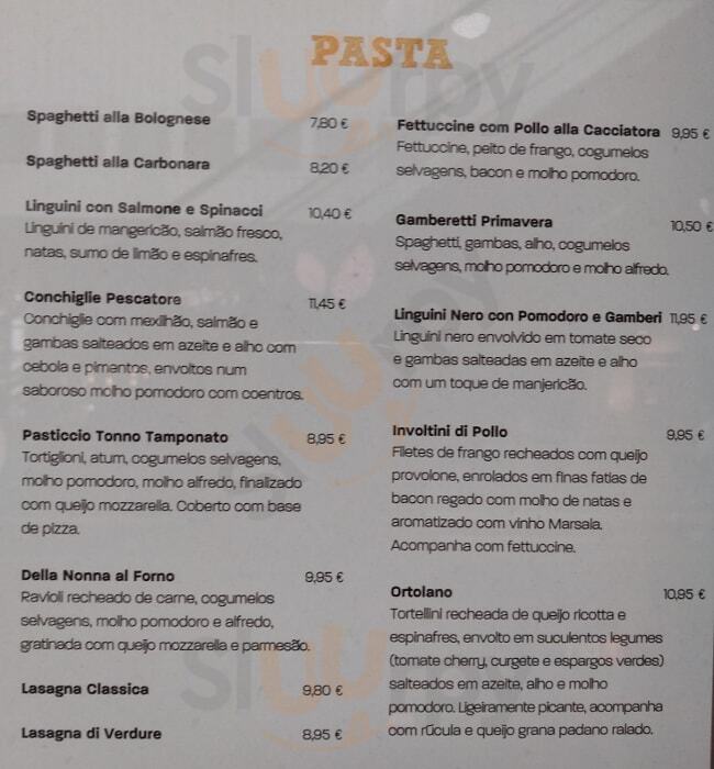 Pasta Caffé - Norteshopping Porto Menu - 1