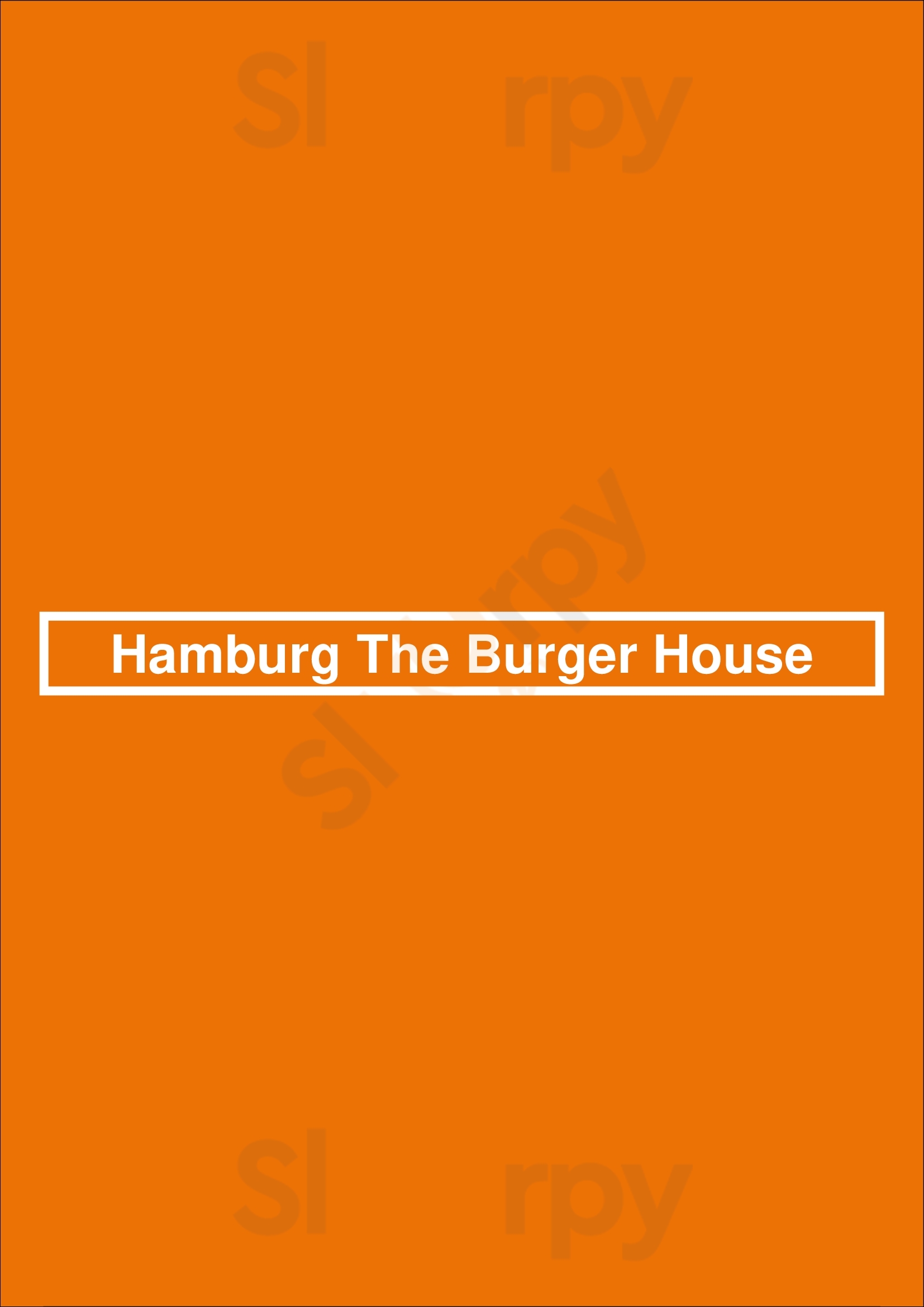 Hamburg The Burger House Lisboa Menu - 1