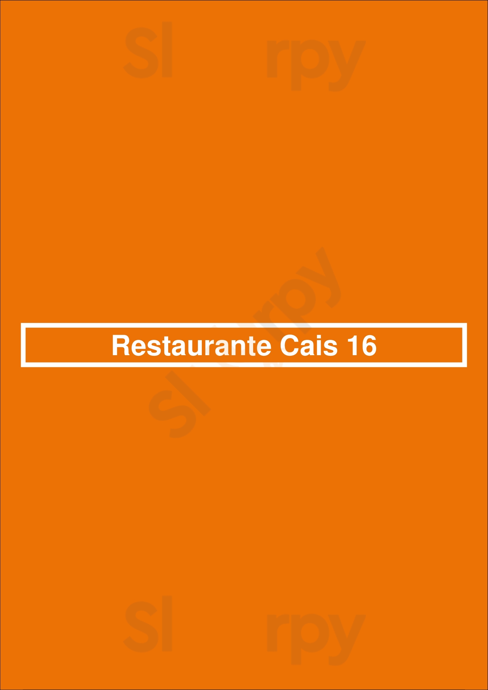 Restaurante Cais 16 Lisboa Menu - 1