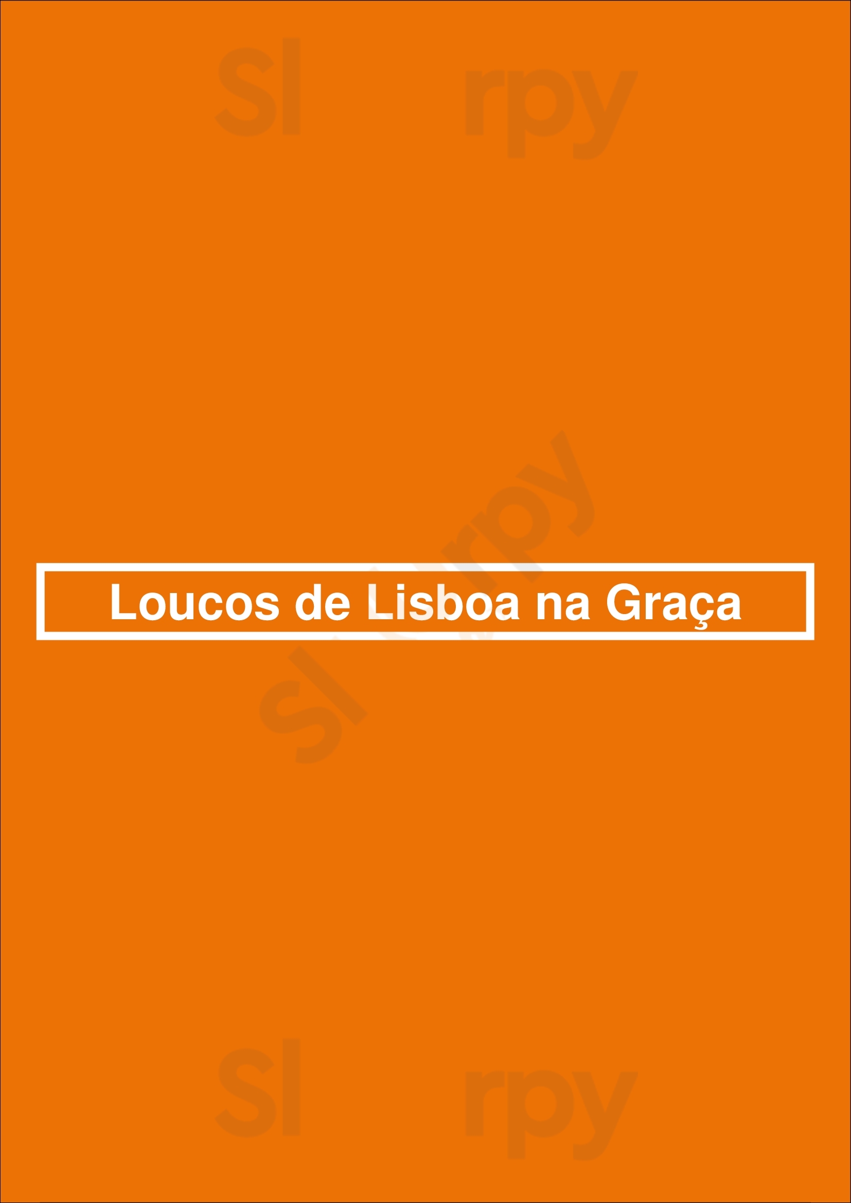 Loucos De Lisboa Na Graça Lisboa Menu - 1