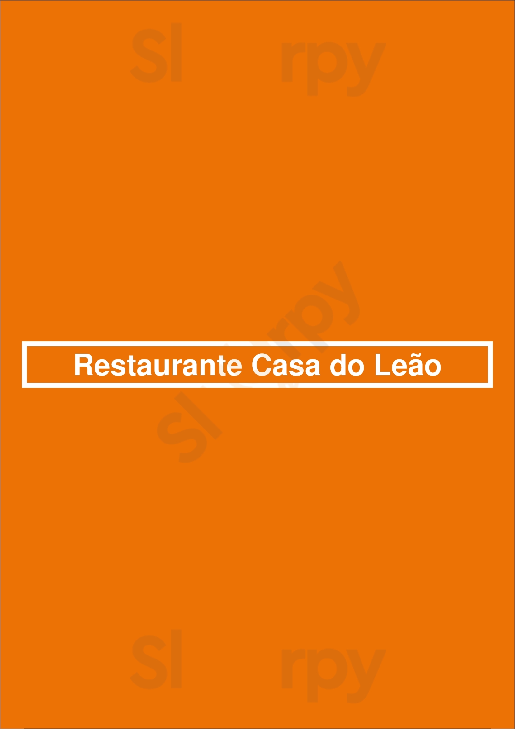 Restaurante Casa Do Leão Lisboa Menu - 1