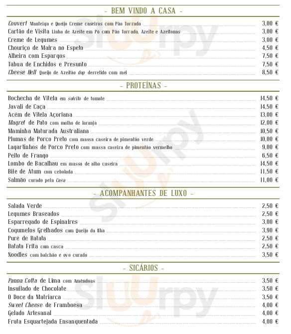 Cartel 36 menù, Lisboa All Sluurpy