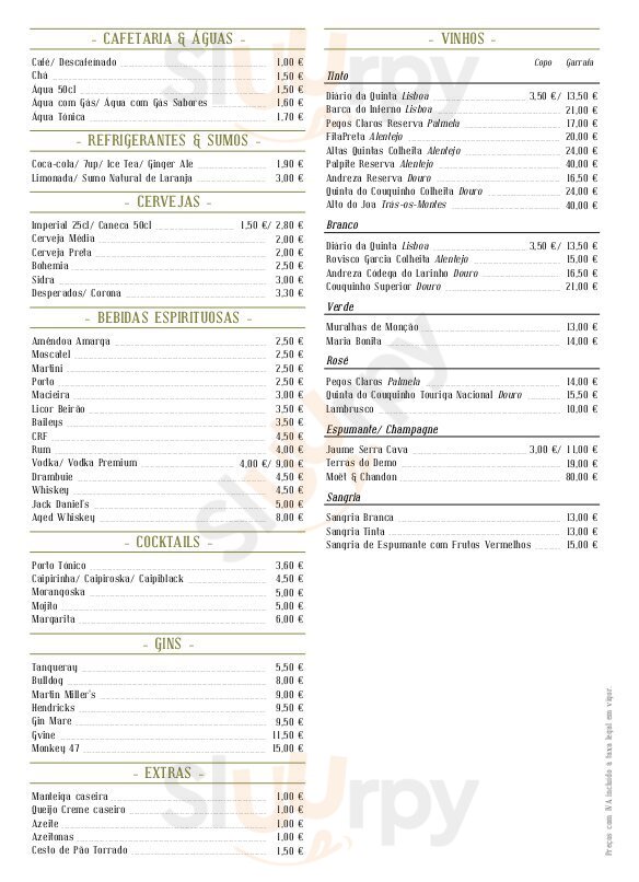 Cartel 36 menù, Lisboa All Sluurpy