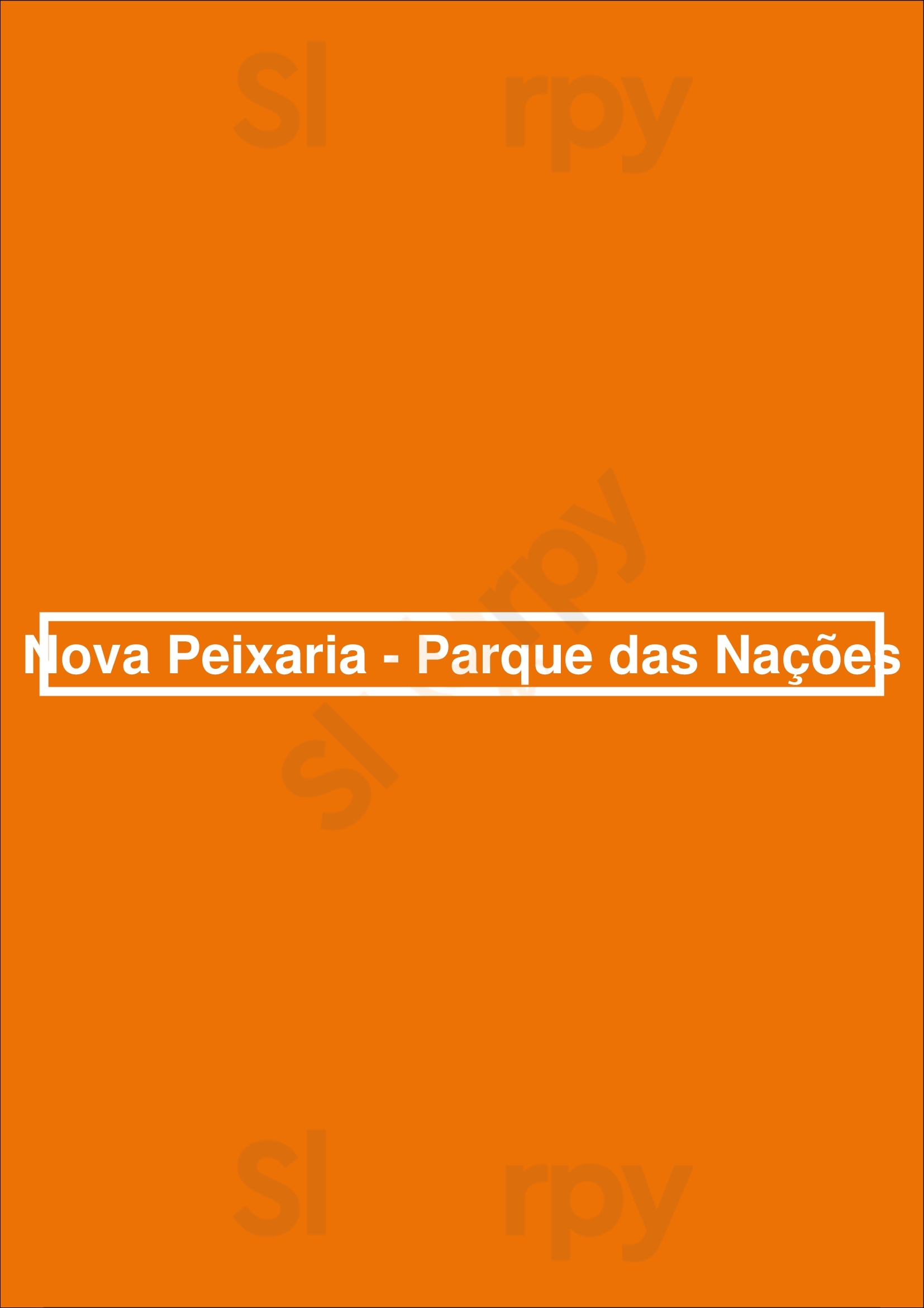 Nova Peixaria - Parque Das Nações Lisboa Menu - 1