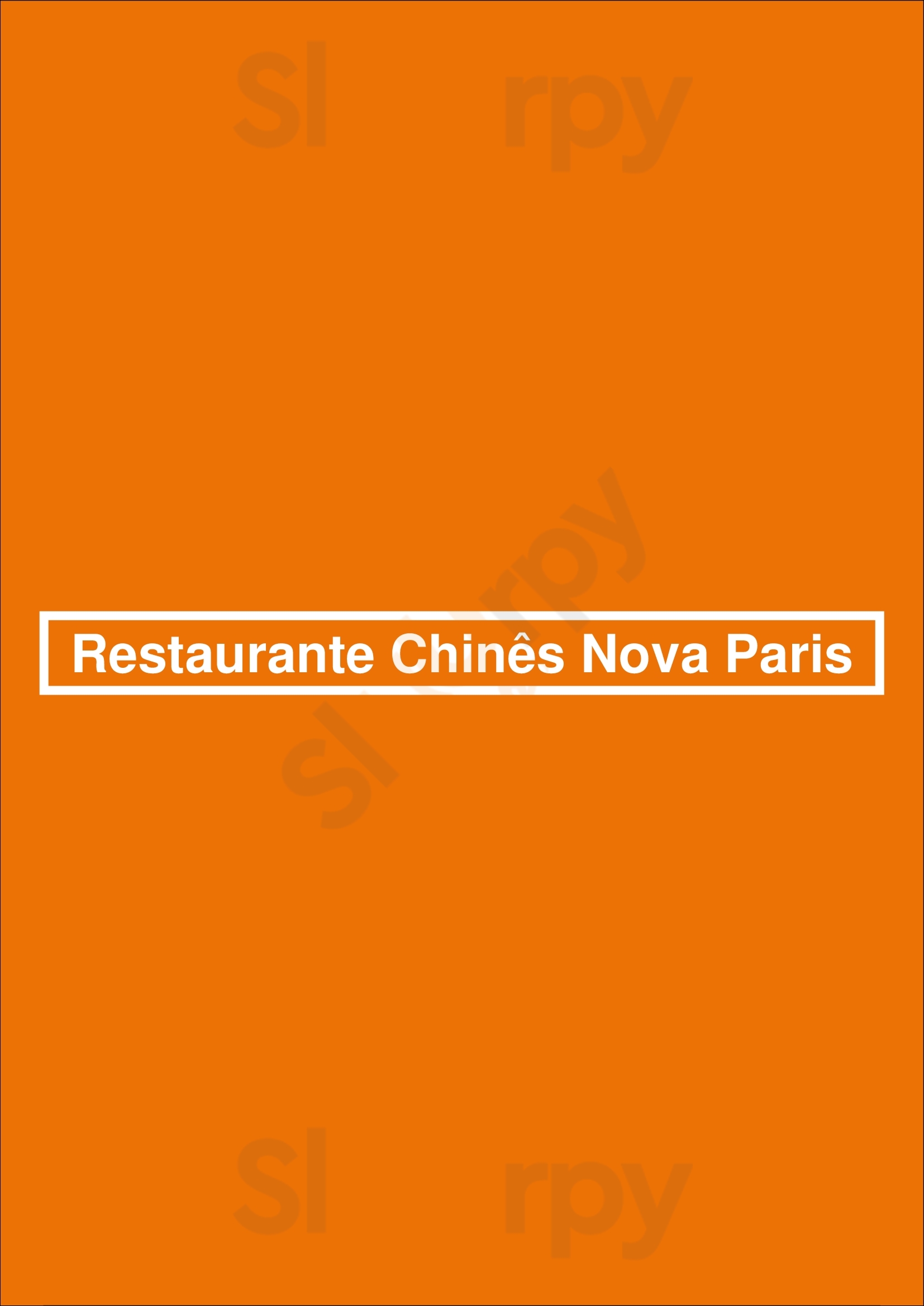 Restaurante Chinês Nova Paris Lisboa Menu - 1