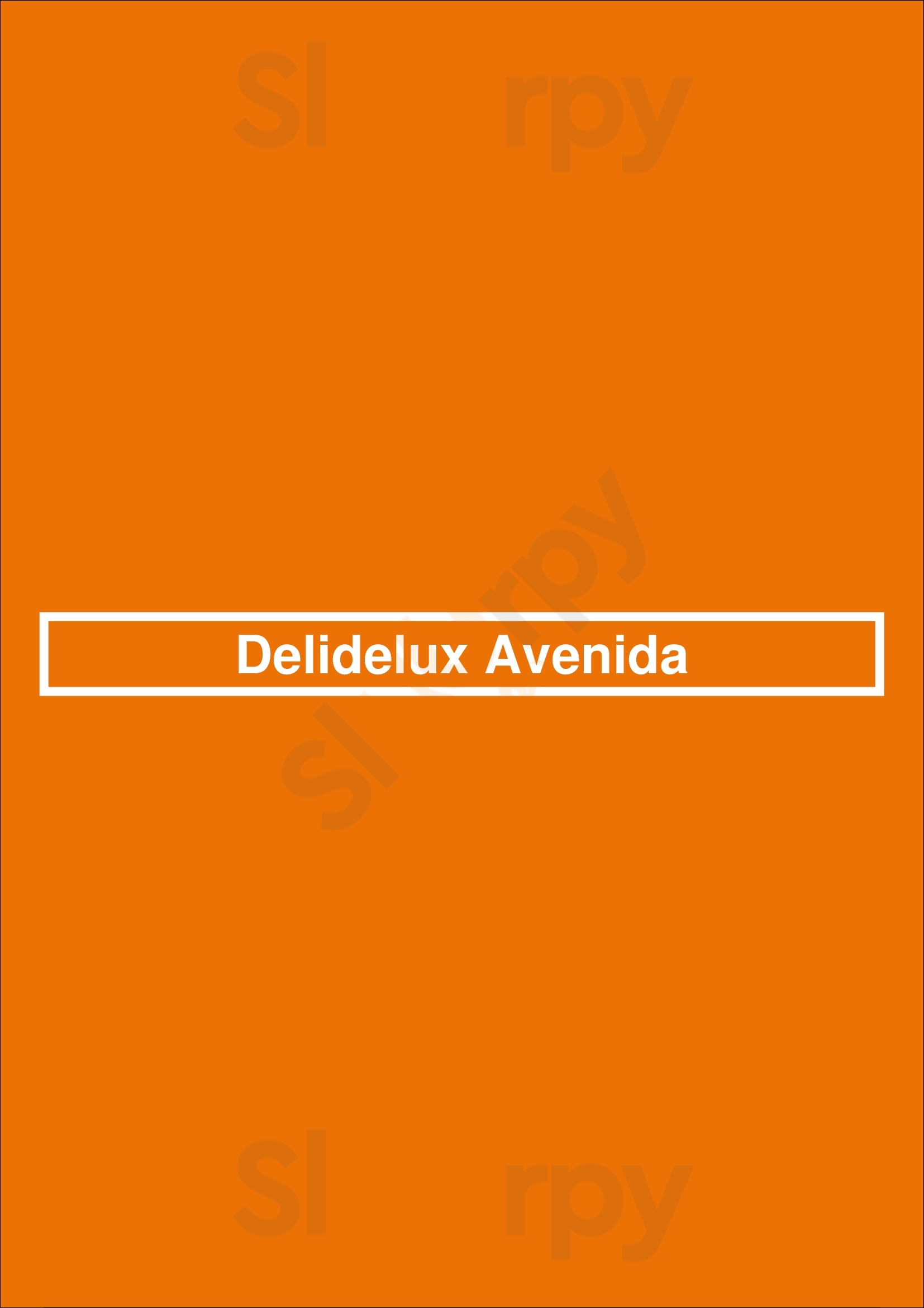 Delidelux Avenida Lisboa Menu - 1