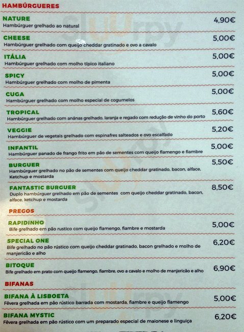 Taste Porto Menu - 1