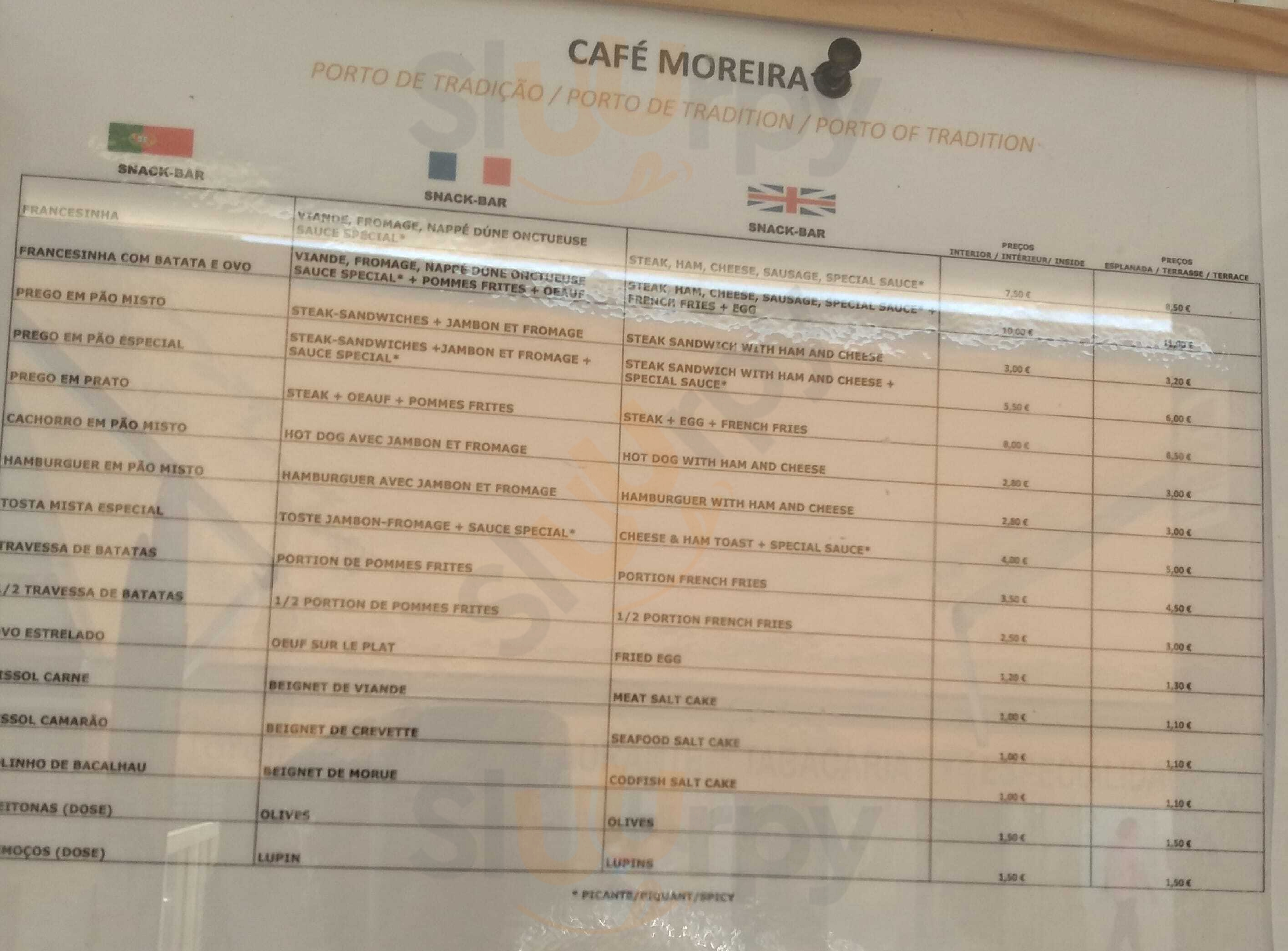 Café Moreira Porto Menu - 1