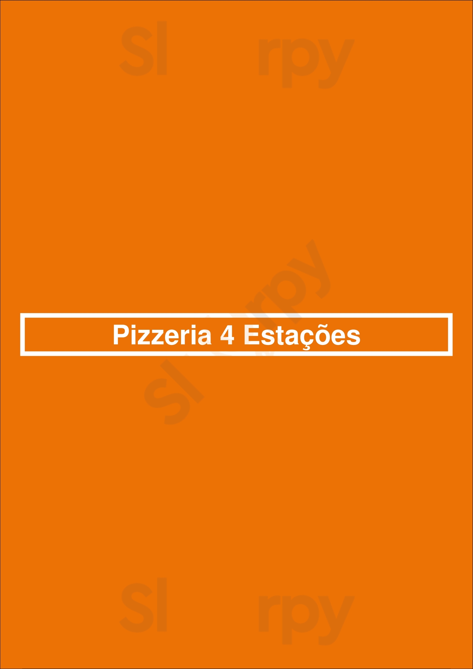 Pizzeria 4 Estações Porto Menu - 1