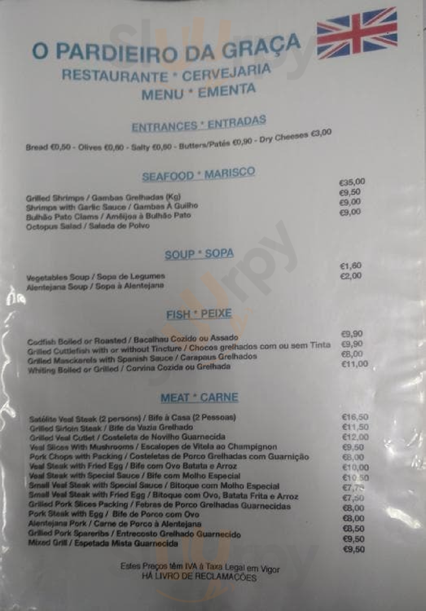 Restaurante O Pardieiro Lisboa Menu - 1