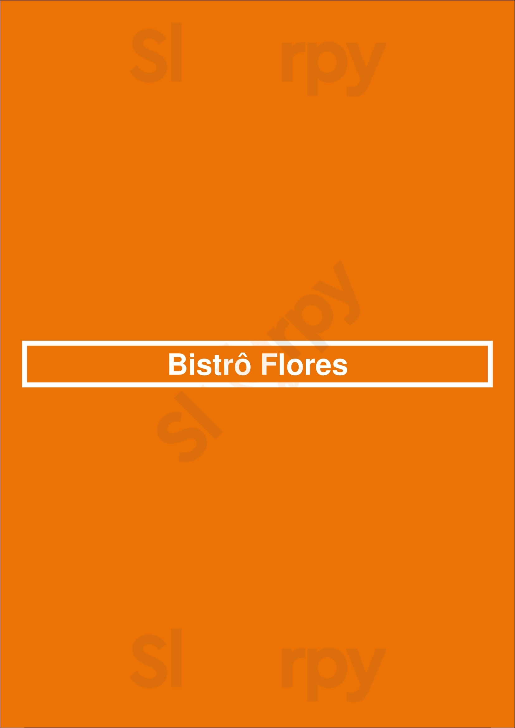 Bistrô Flores Porto Menu - 1