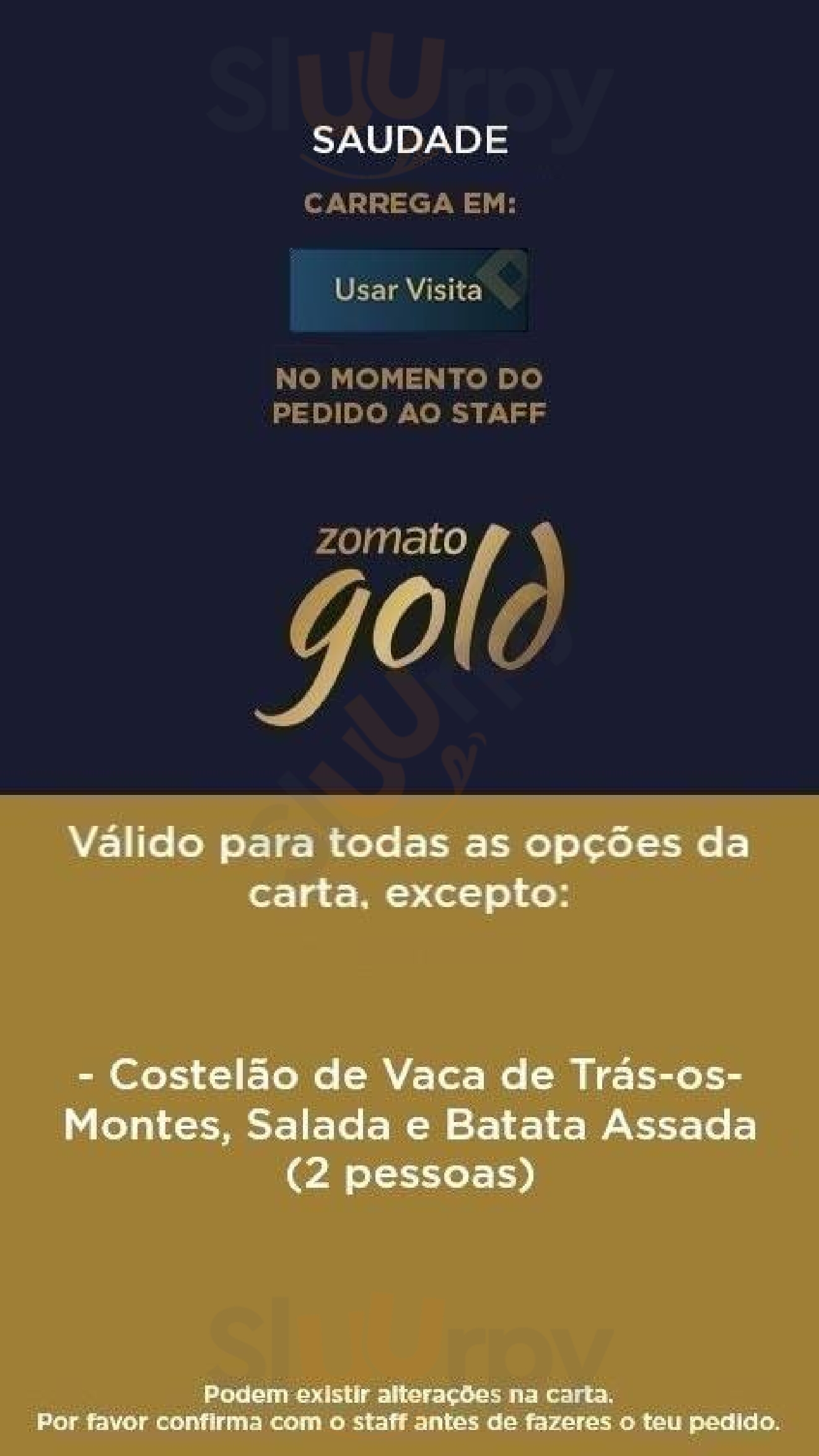 Saudade - Cocktail & Restaurant Porto Menu - 1