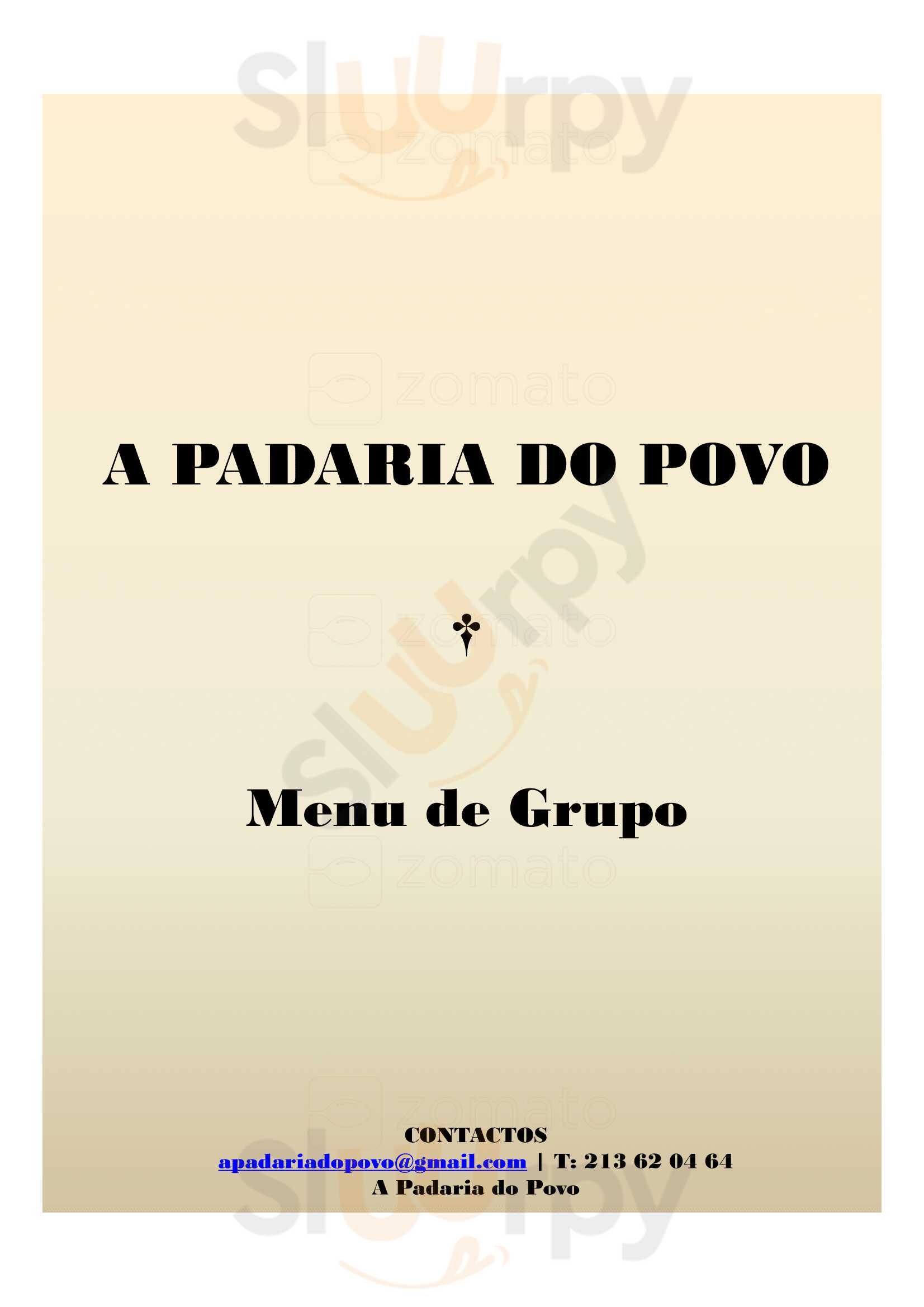 A Padaria Do Povo Lisboa Menu - 1