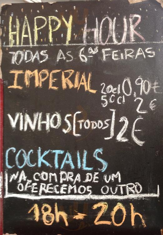 O Das Joanas Café menù, Lisboa Bar Sluurpy