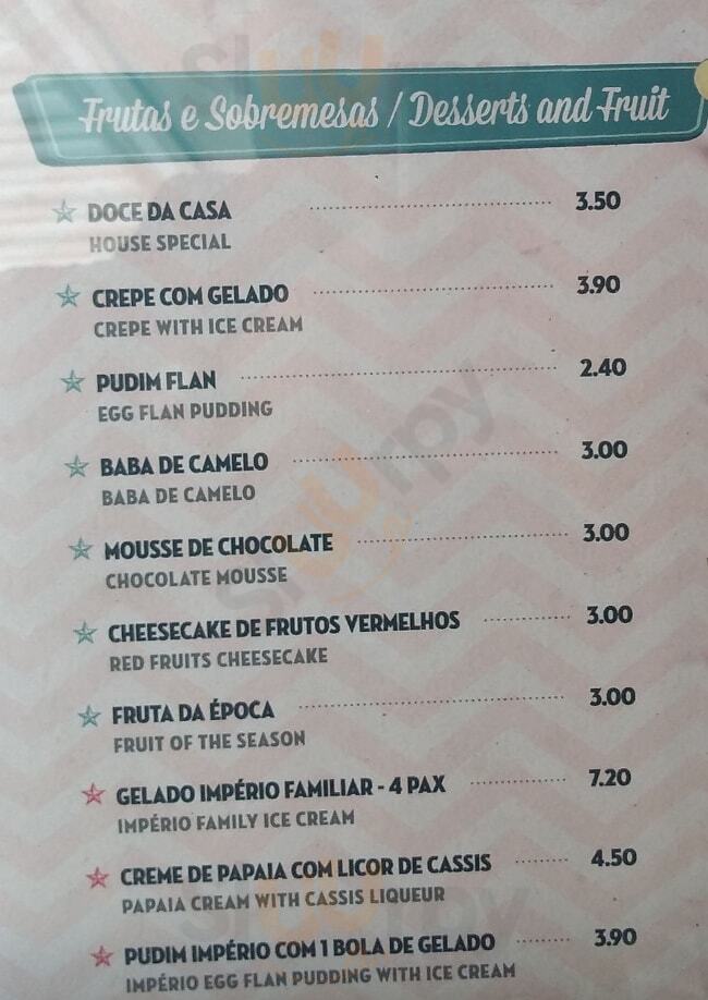 Café Império Lisboa Menu - 1