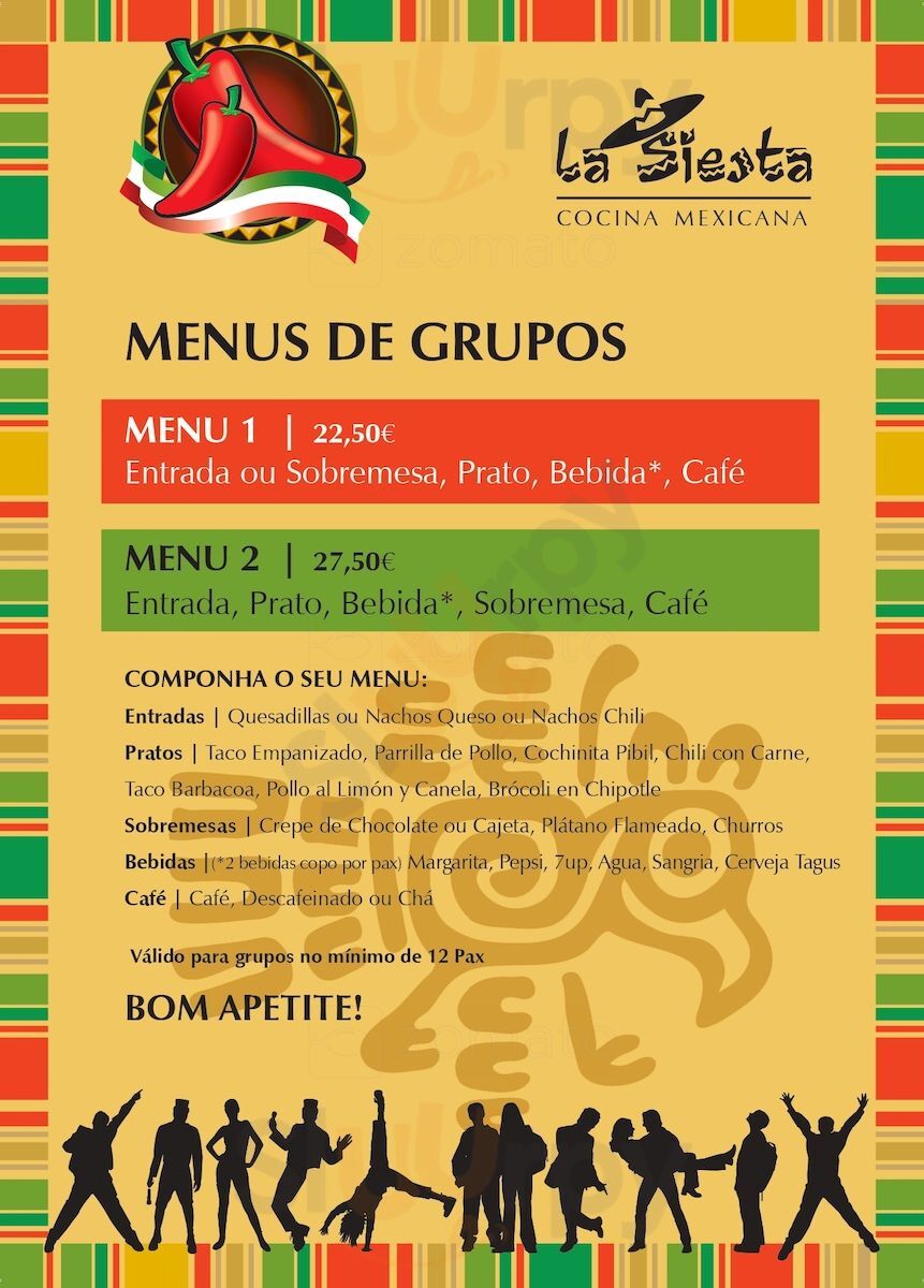 La Siesta Lisboa Menu - 1