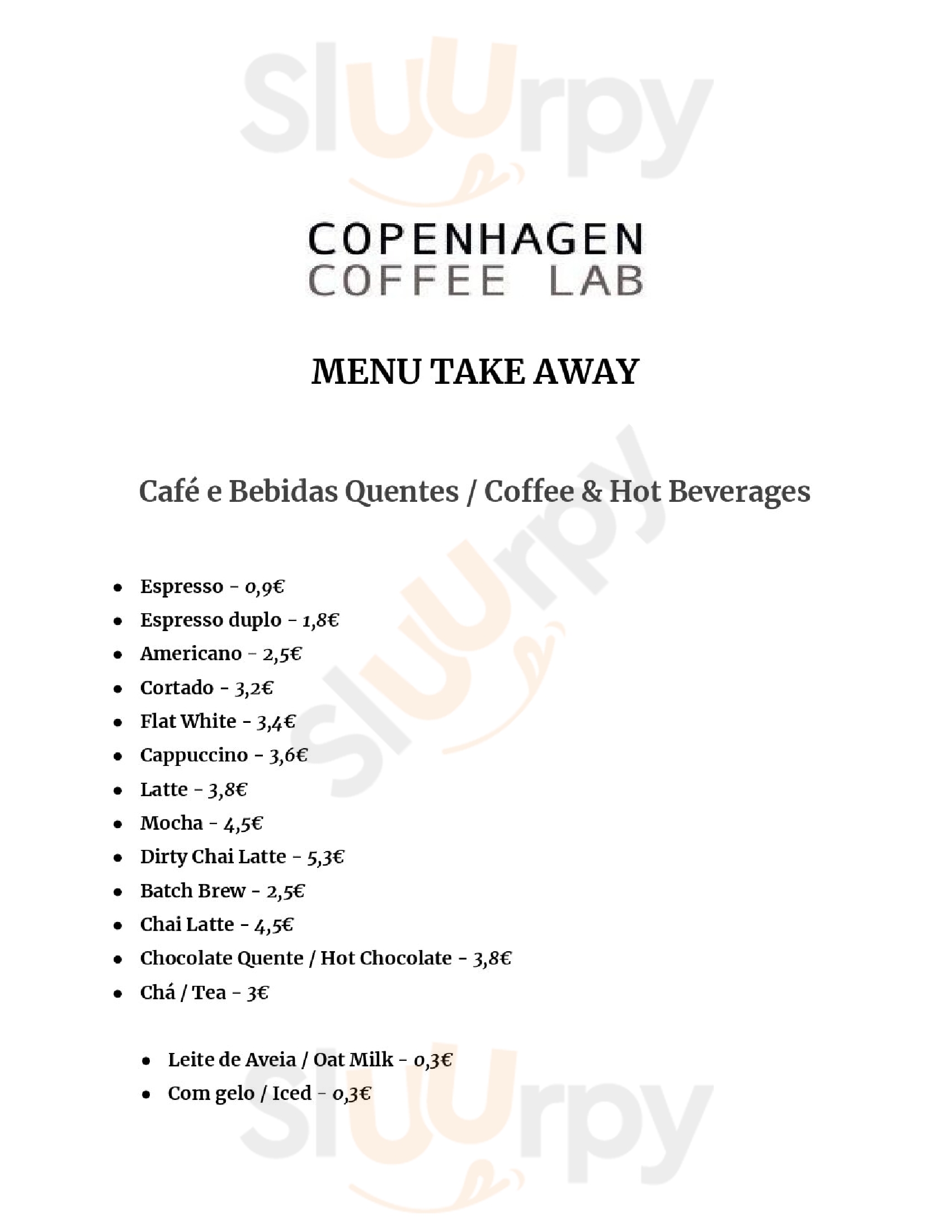 Copenhagen Coffee Lab Lisboa Menu - 1