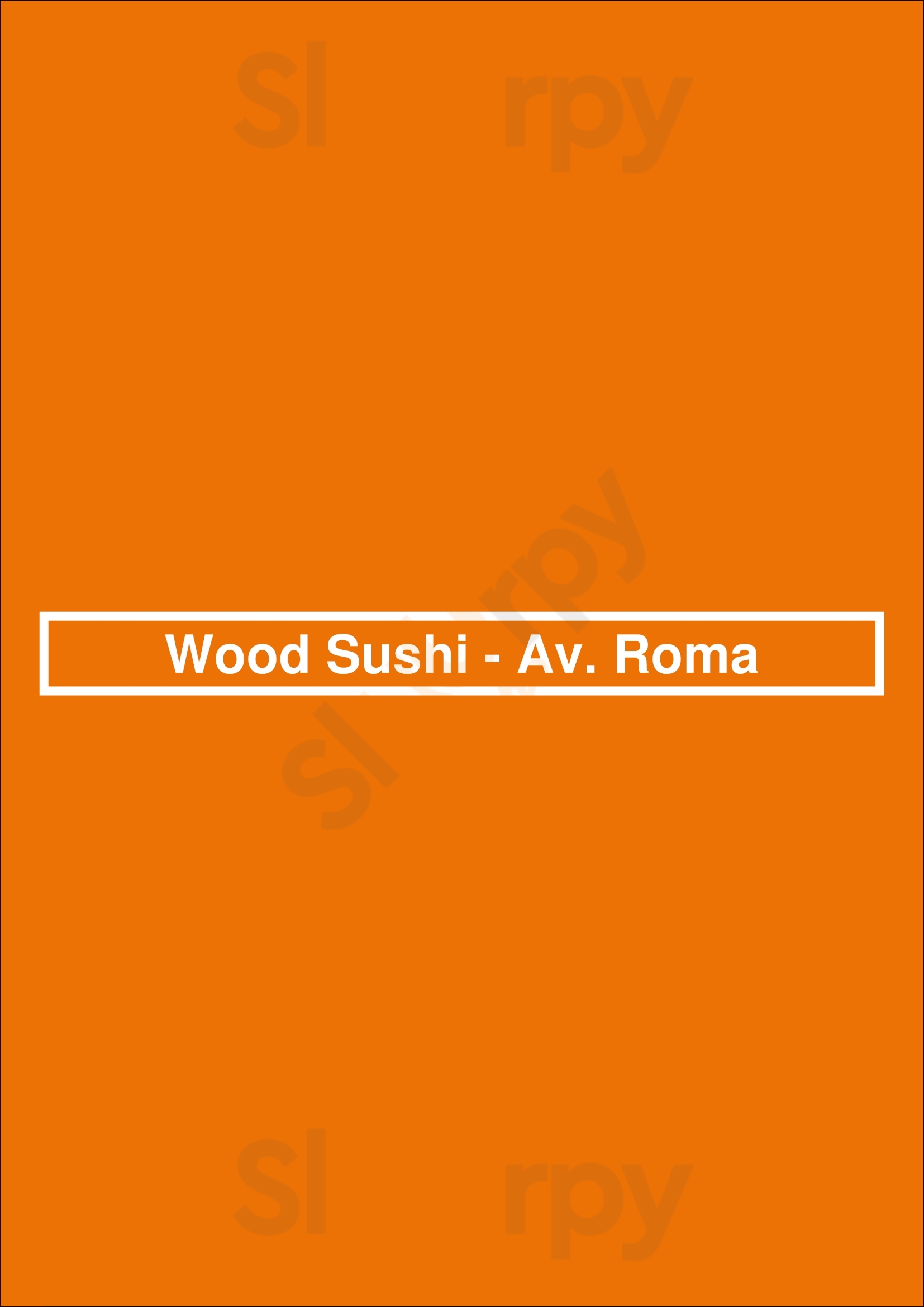 Wood Sushi - Av. Roma Lisboa Menu - 1