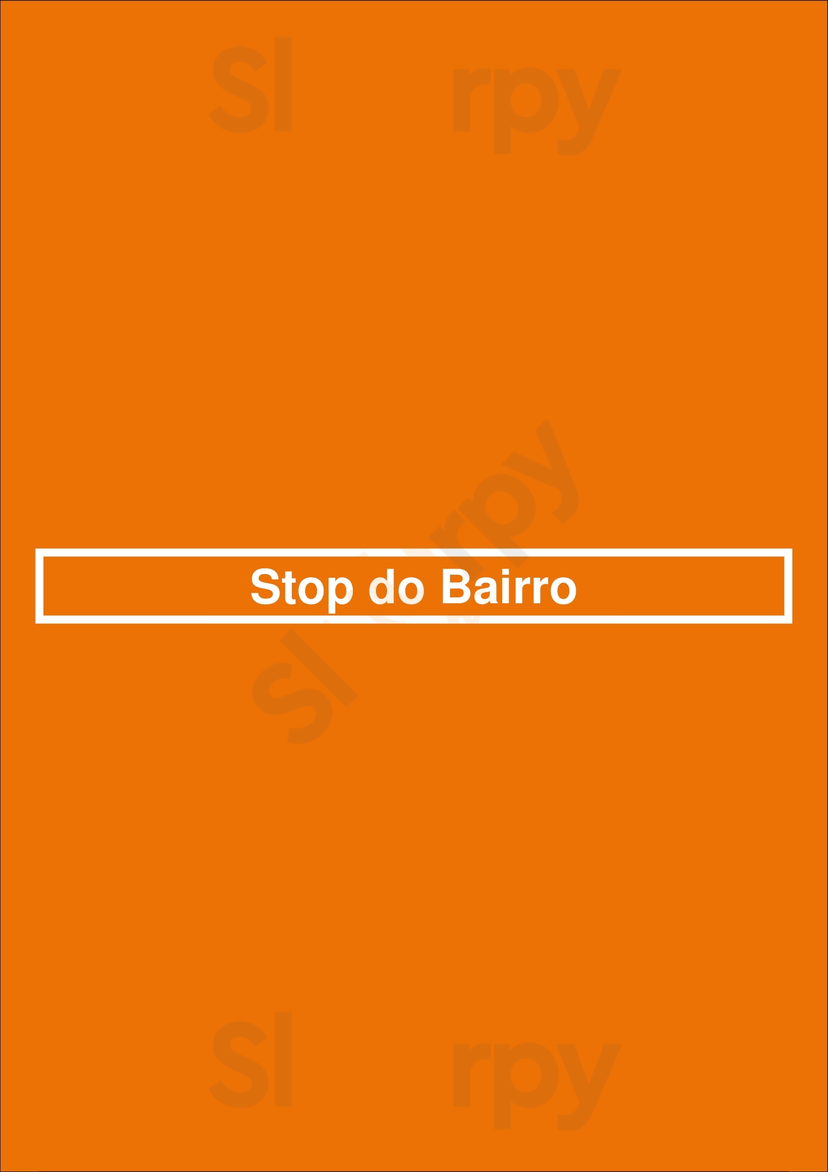 Stop Do Bairro Lisboa Menu - 1