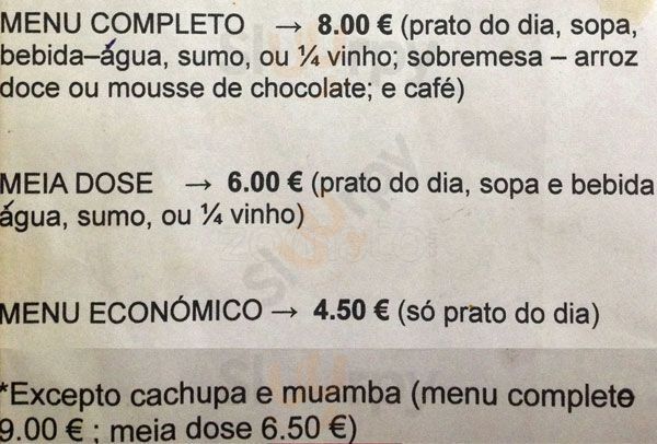 Restaurante Churrasqueira A.costa Lisboa Menu - 1