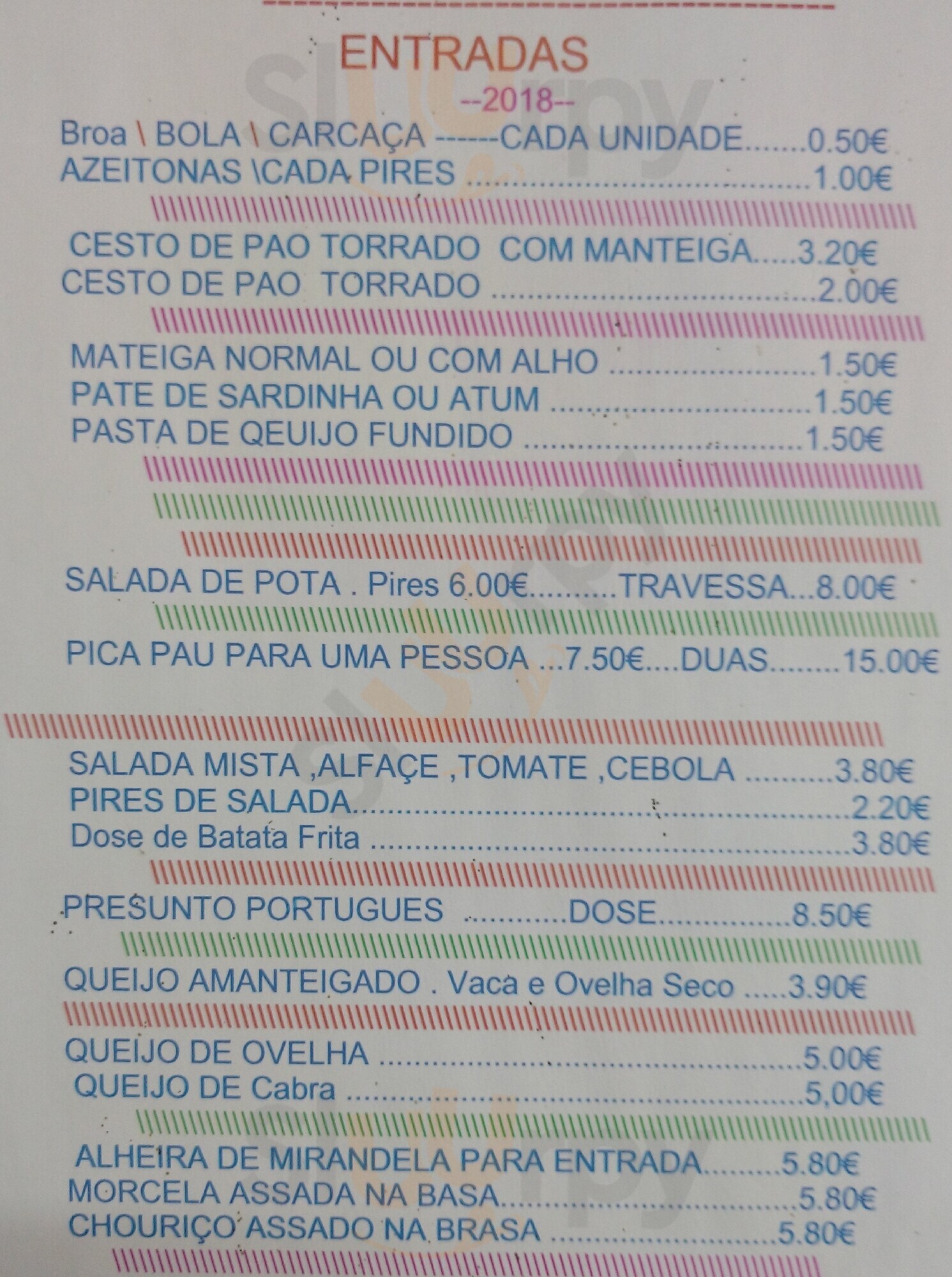 Pastelaria Perola De Sao Paulo Lisboa Menu - 1