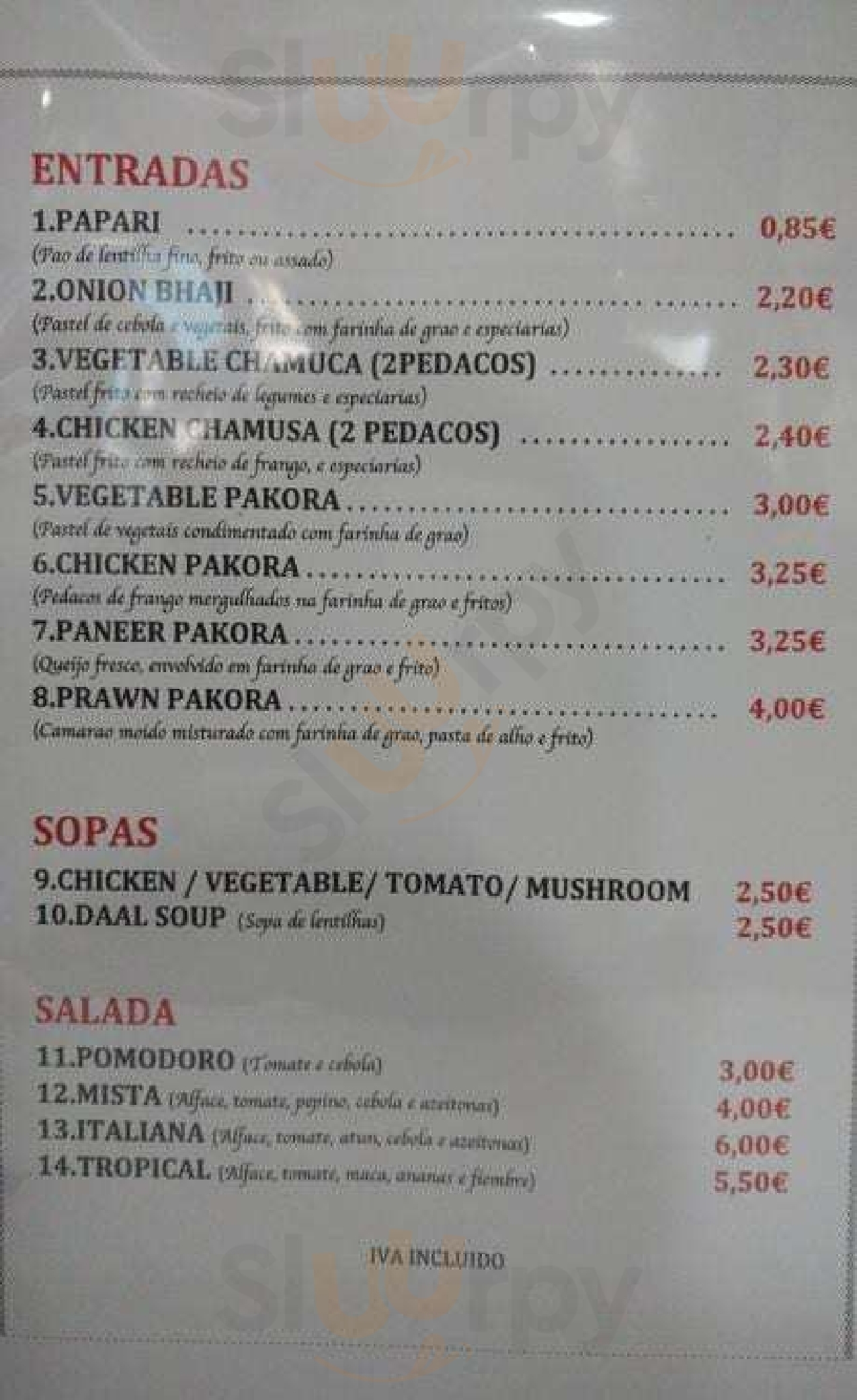 Top Fishtail Restaurante  Lisboa Menu - 1