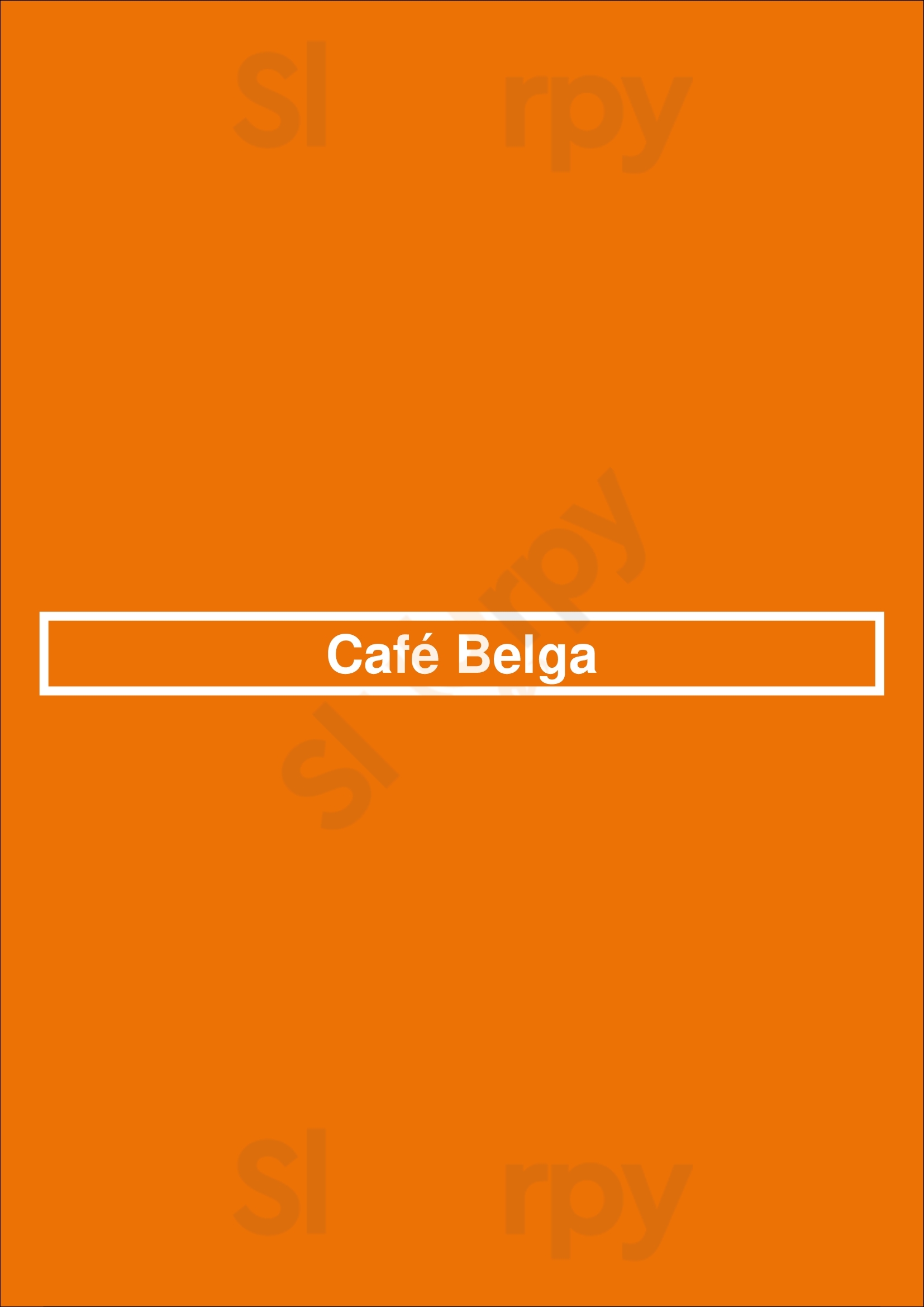 Café Belga Lisboa Menu - 1