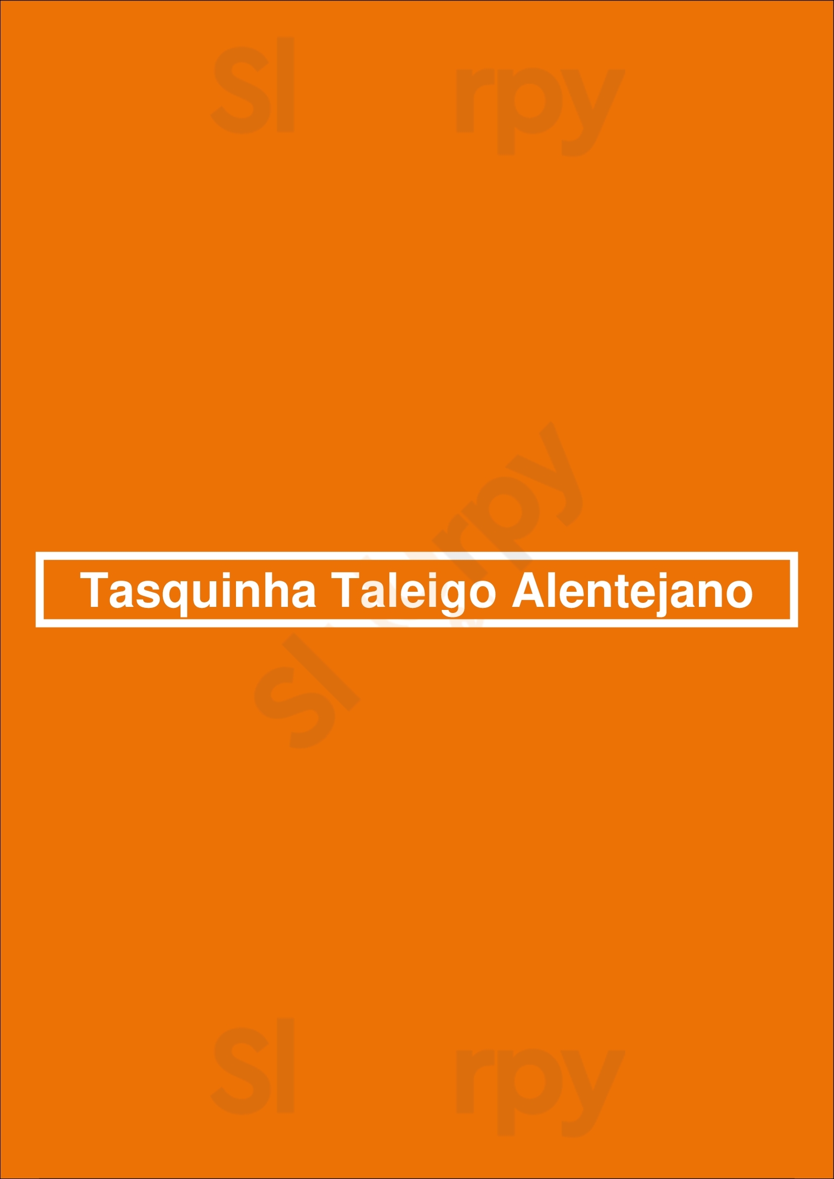 Tasquinha Taleigo Alentejano Lisboa Menu - 1