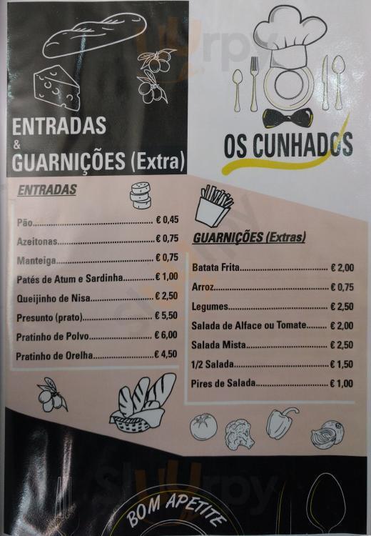 Os Cunhados Lisboa Menu - 1