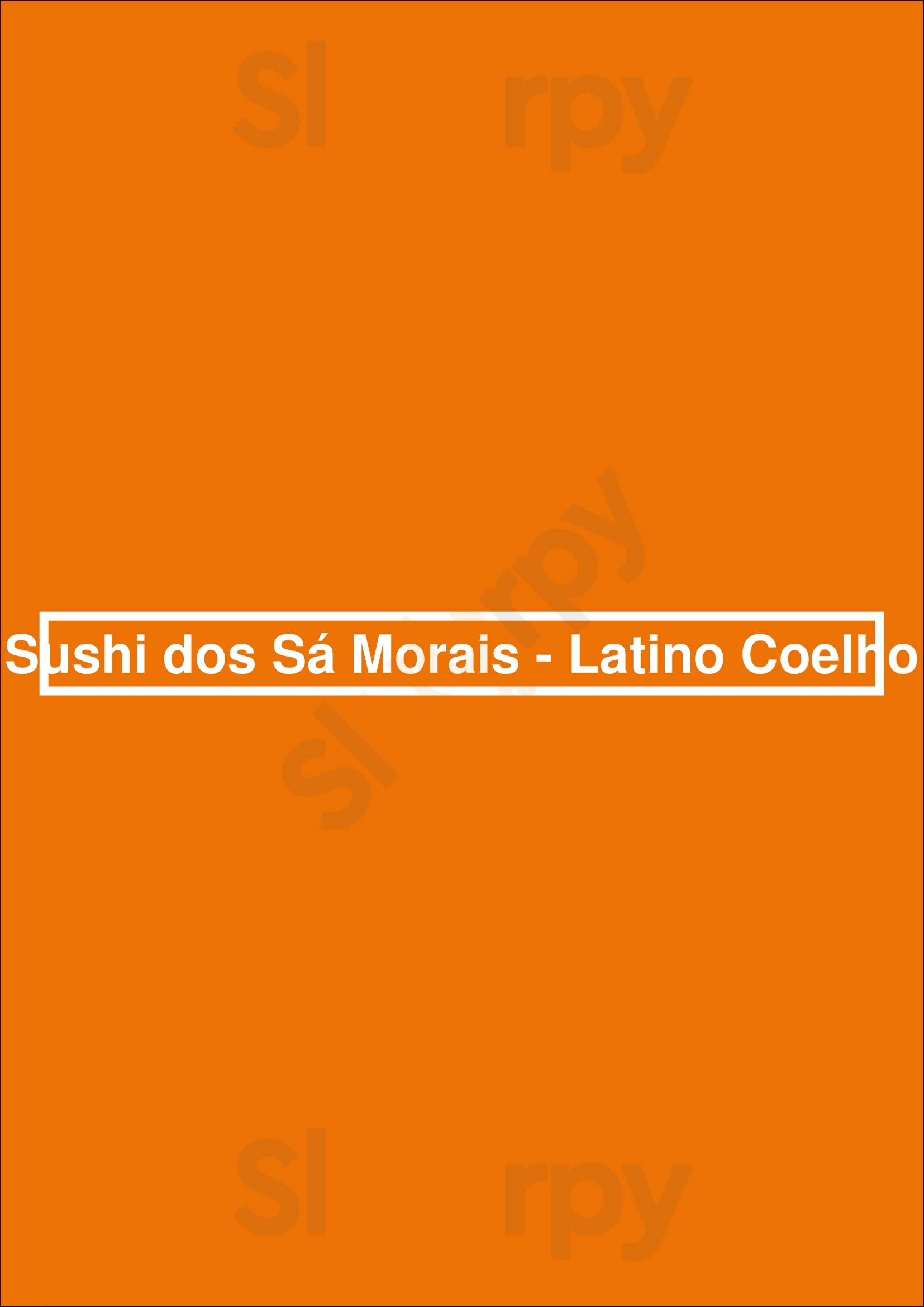 Sushi Dos Sá Morais - Latino Coelho Lisboa Menu - 1