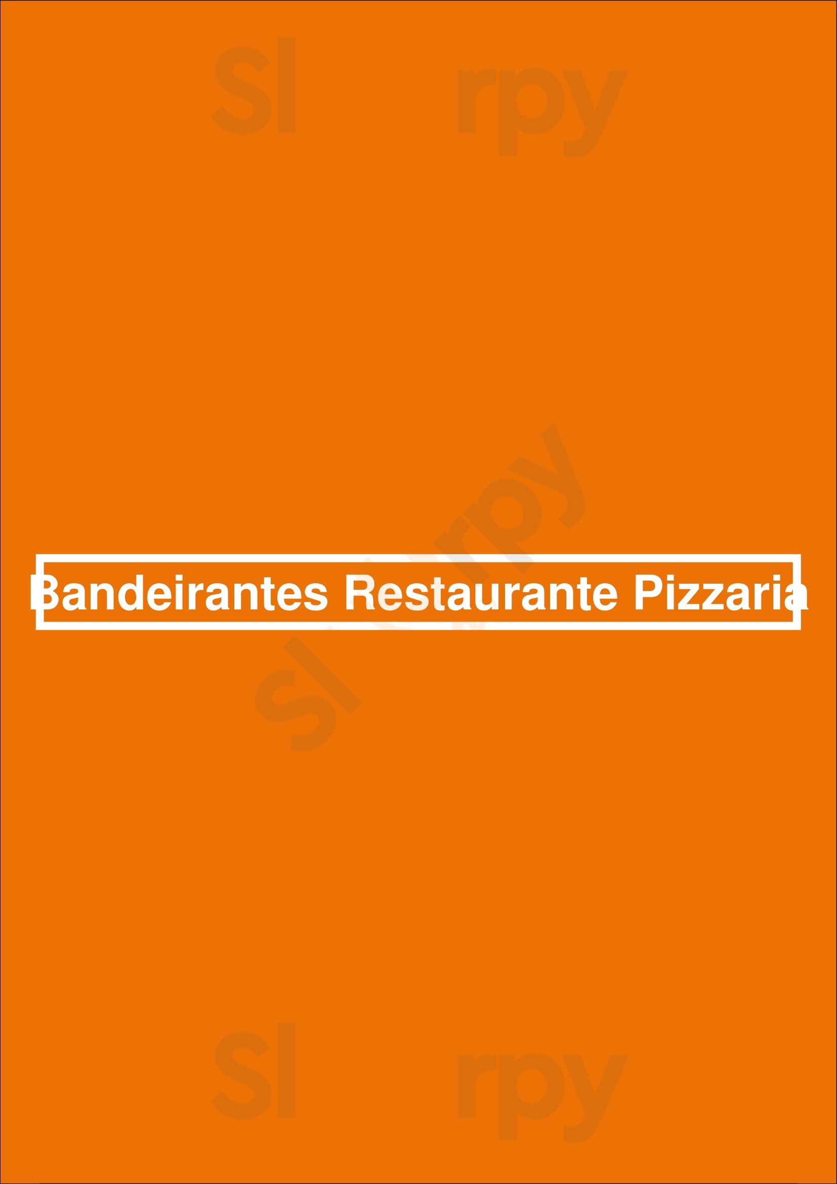 Bandeirantes Restaurante Pizzaria Lisboa Menu - 1