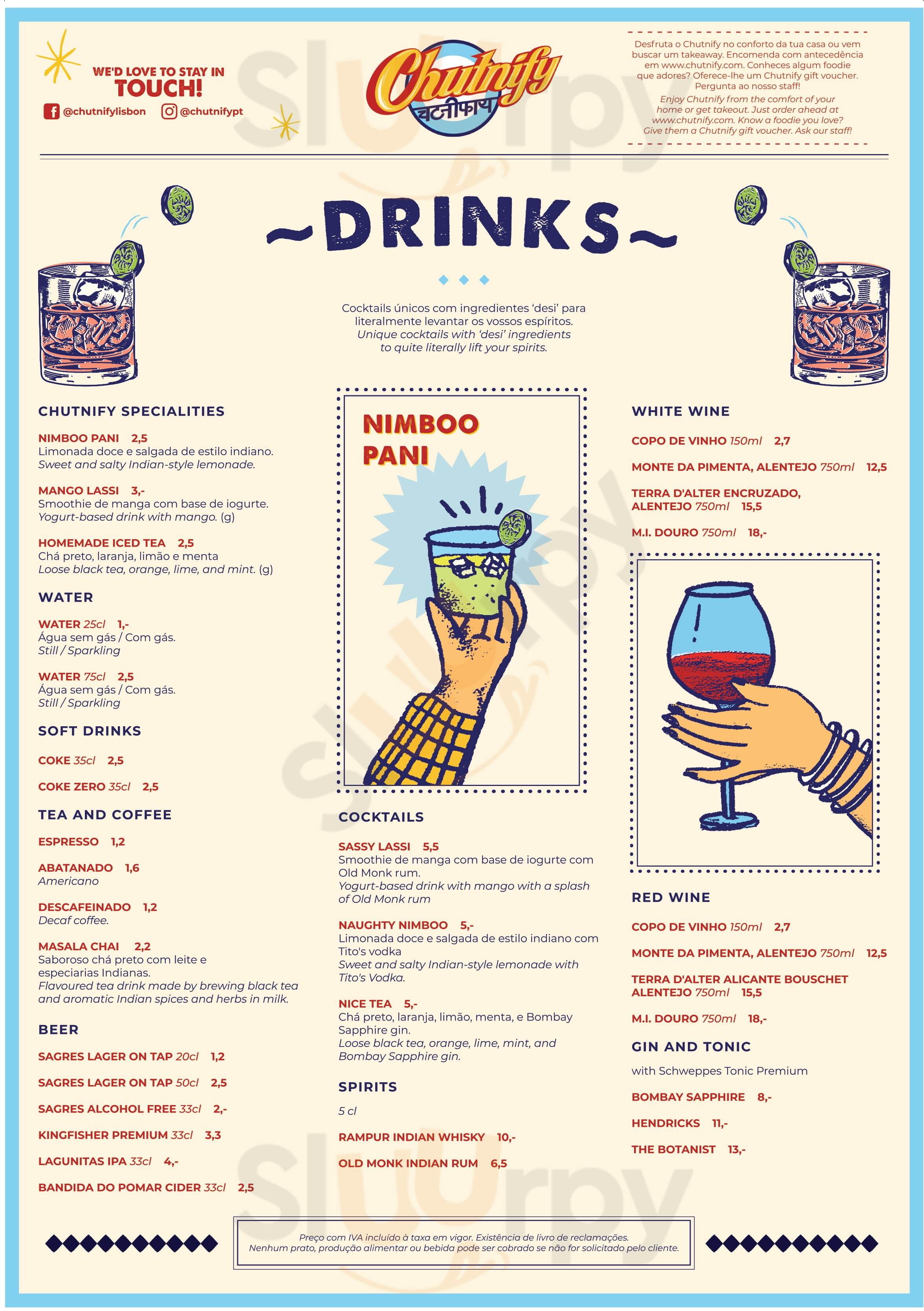 Chutnify Bairro Azul Lisboa Menu - 1