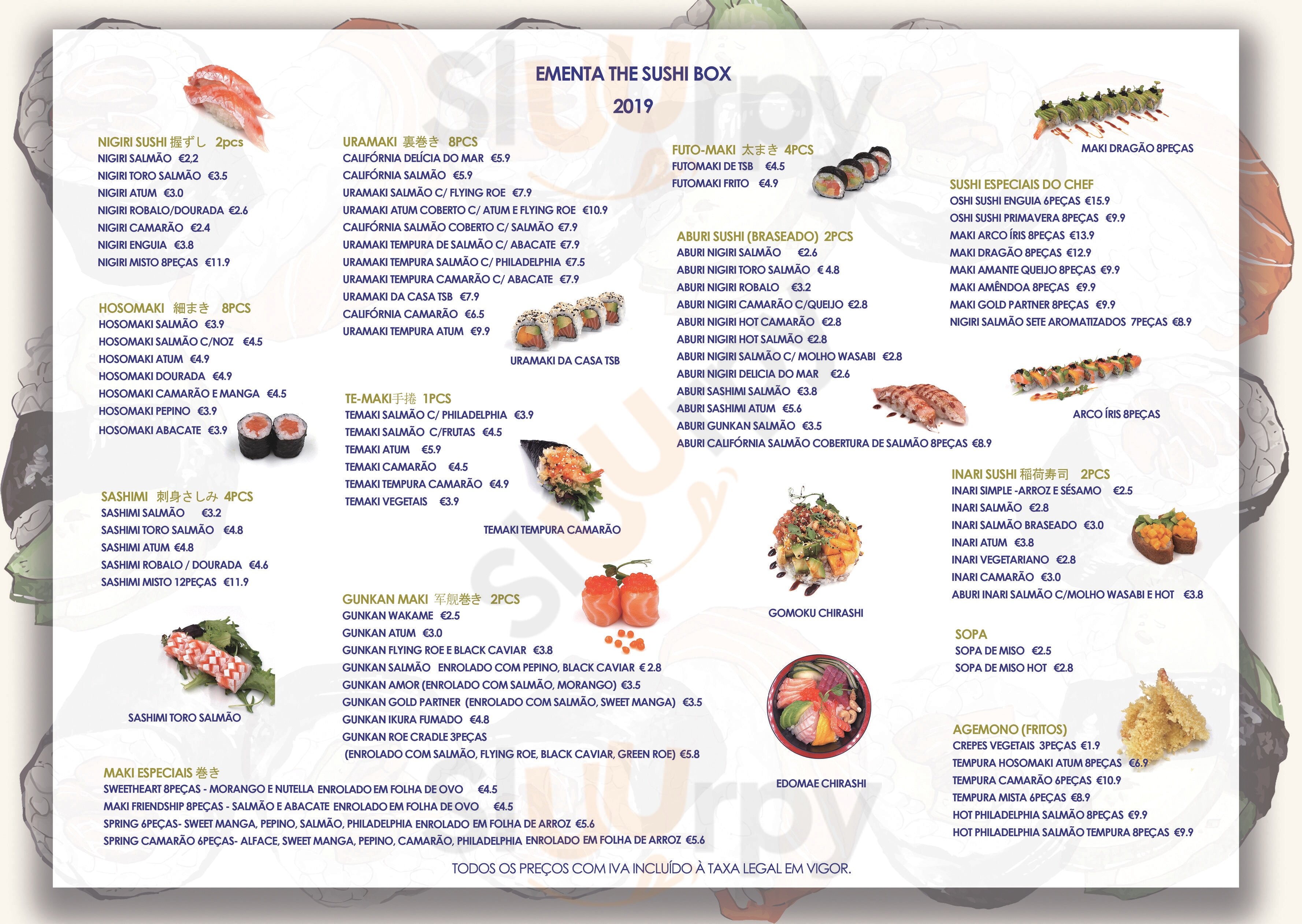 The Sushi Box Lisboa Menu - 1