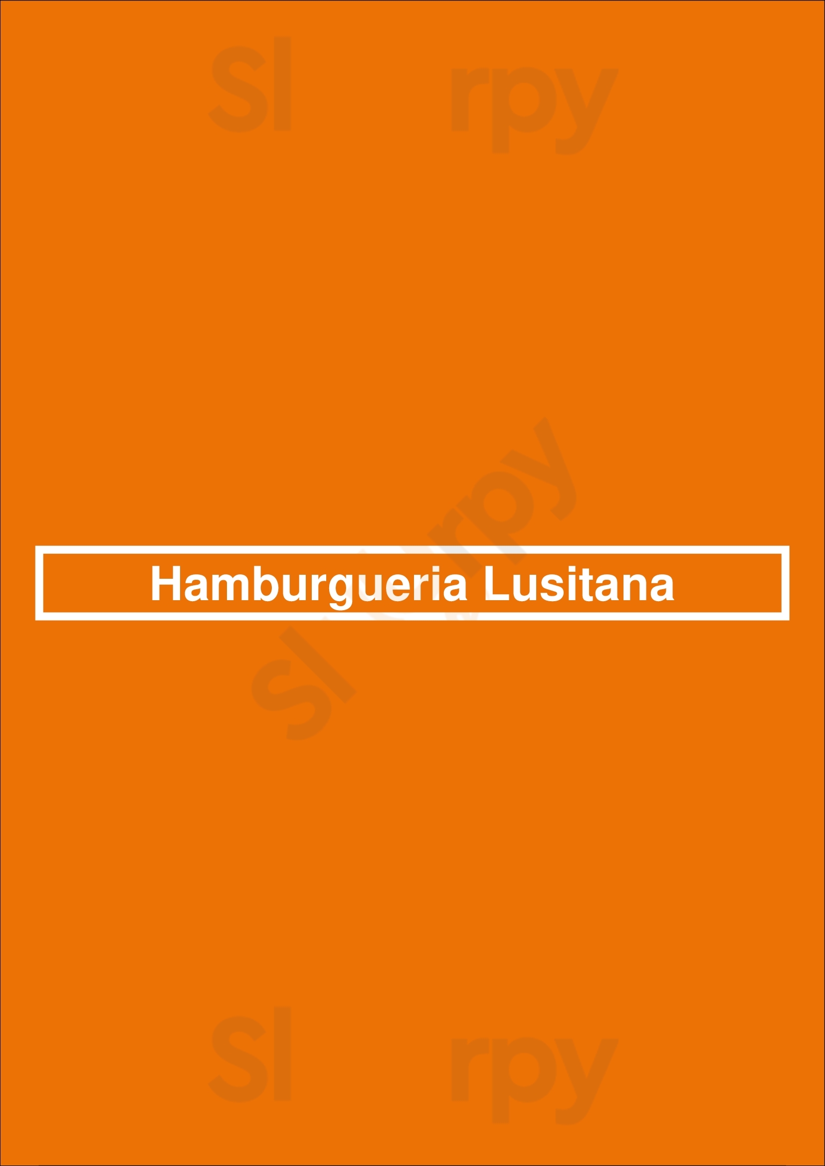 Hamburgueria Lusitana Lisboa Menu - 1