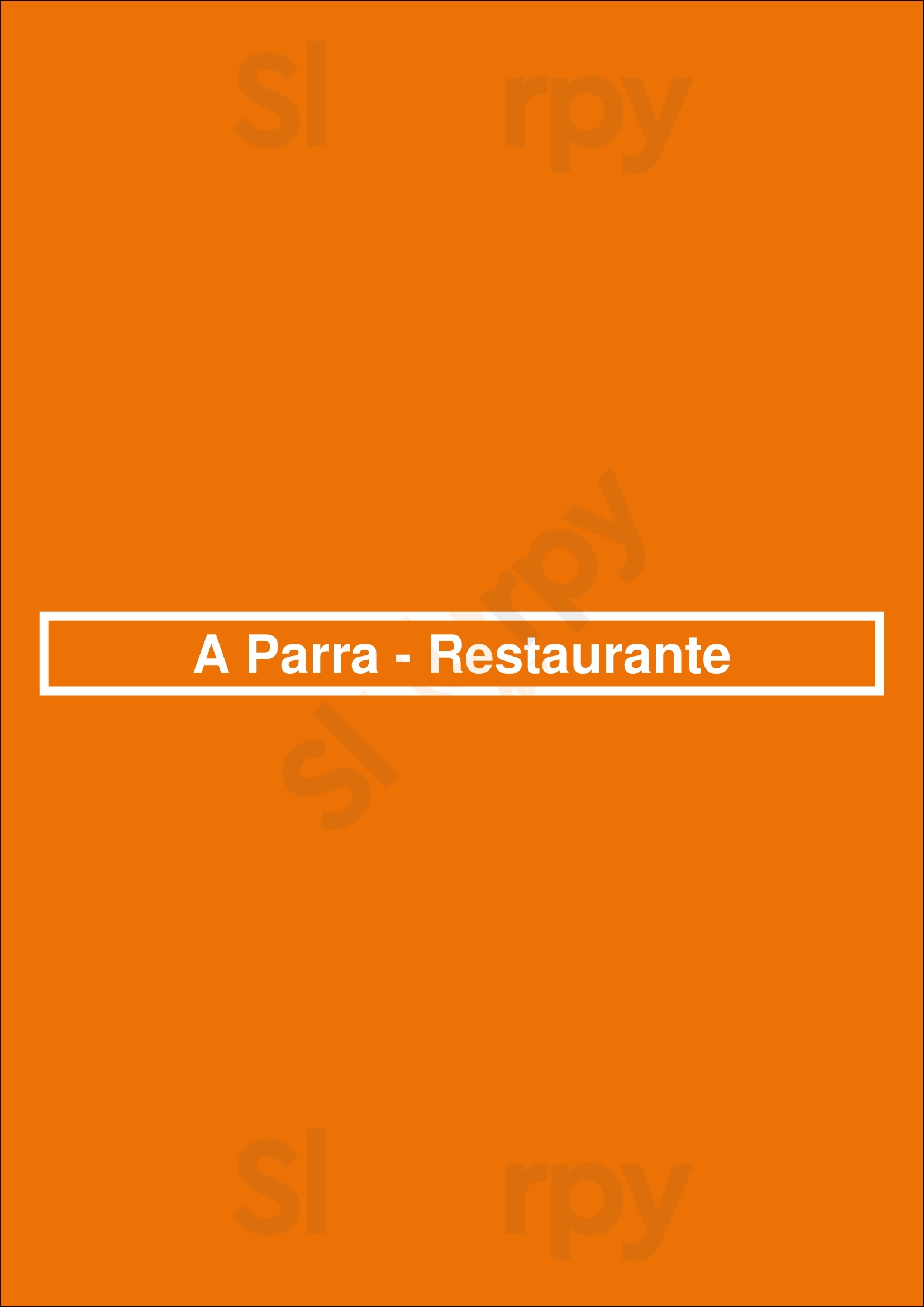 A Parra - Restaurante Lisboa Menu - 1