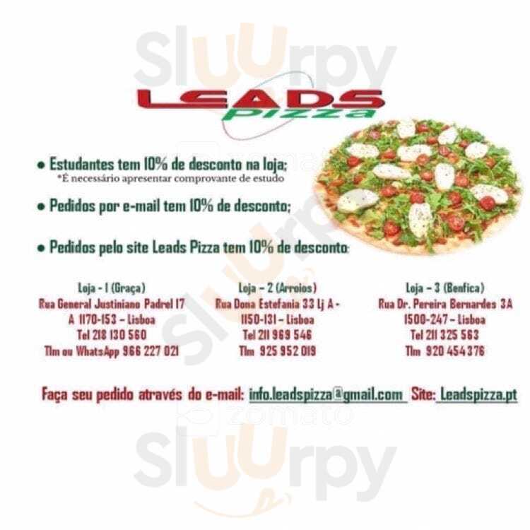 Leads Pizza Lisboa Menu - 1
