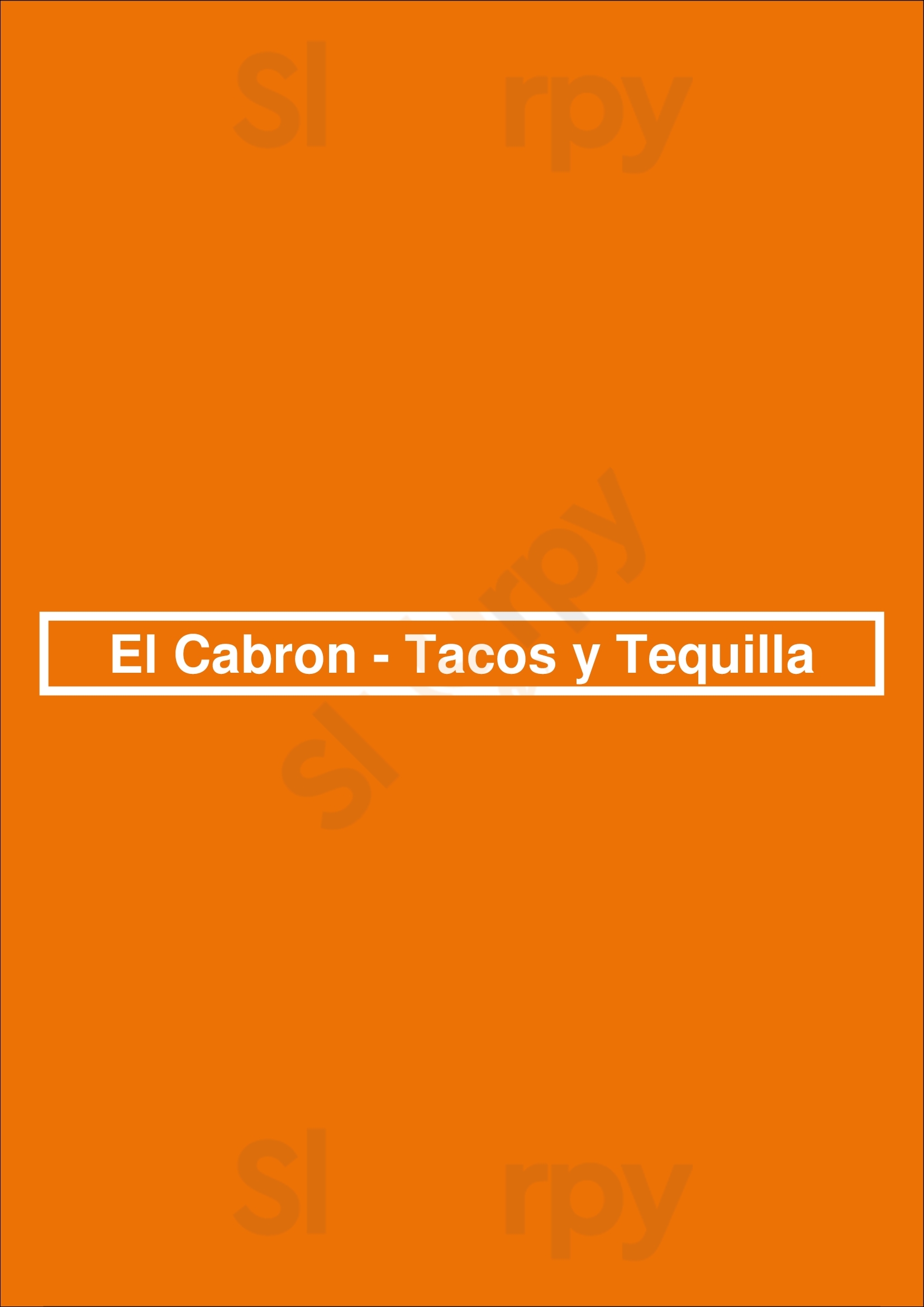 El Cabron - Tacos Y Tequilla Lisboa Menu - 1