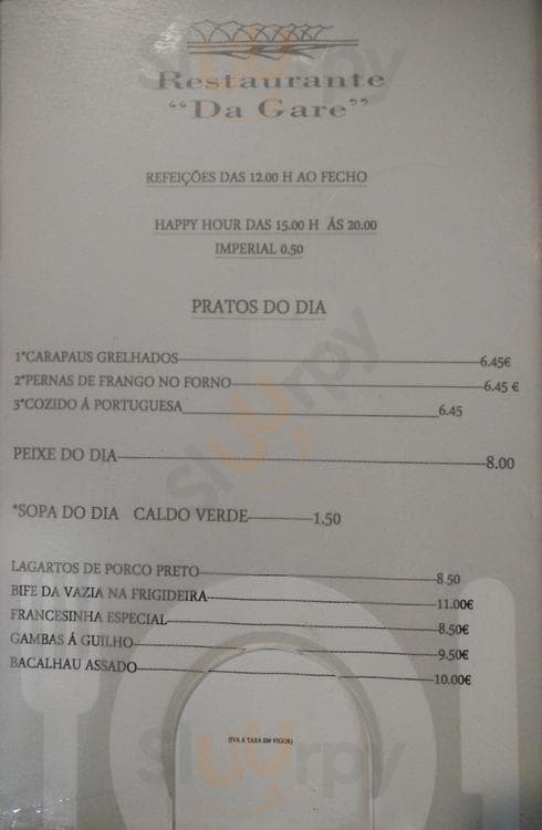 Restaurante "da Gare" Lisboa Menu - 1
