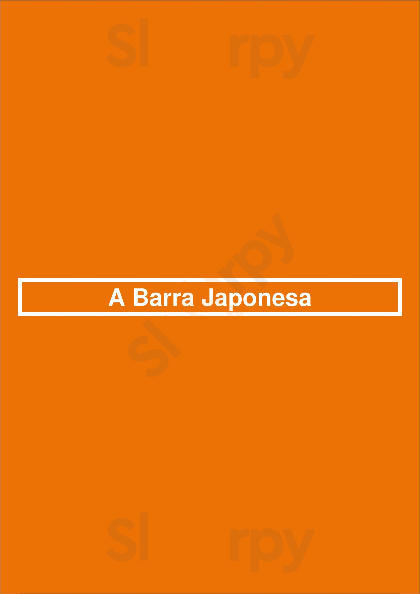 A Barra Japonesa Lisboa Menu - 1