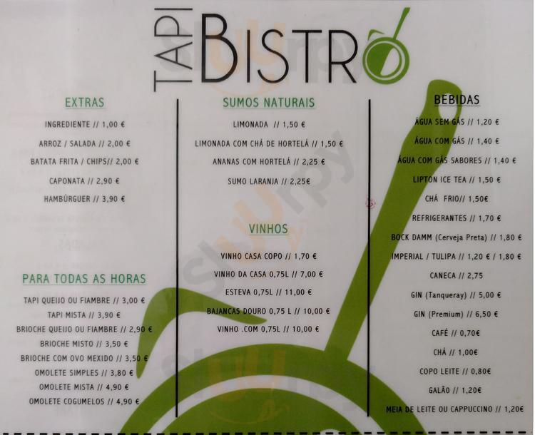Tapibistro Lisboa Menu - 1