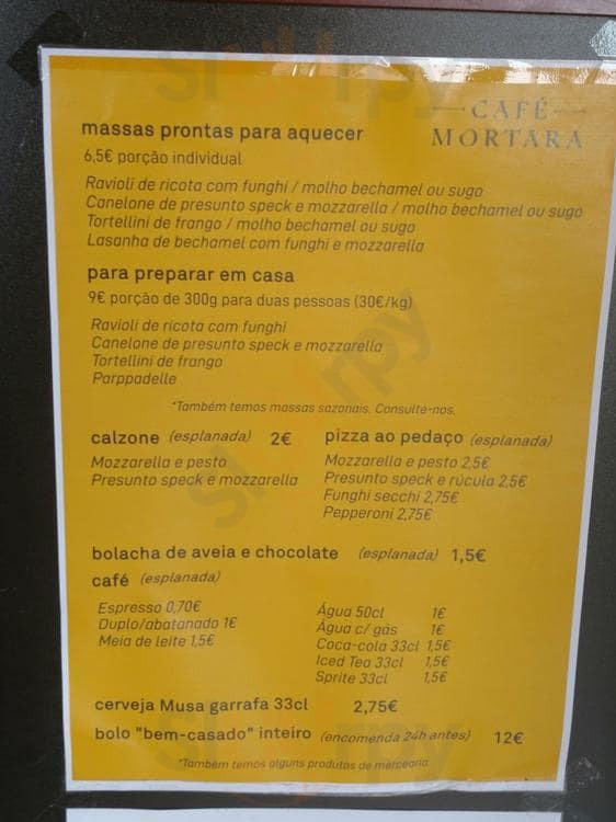 Café Mortara Lisboa Menu - 1