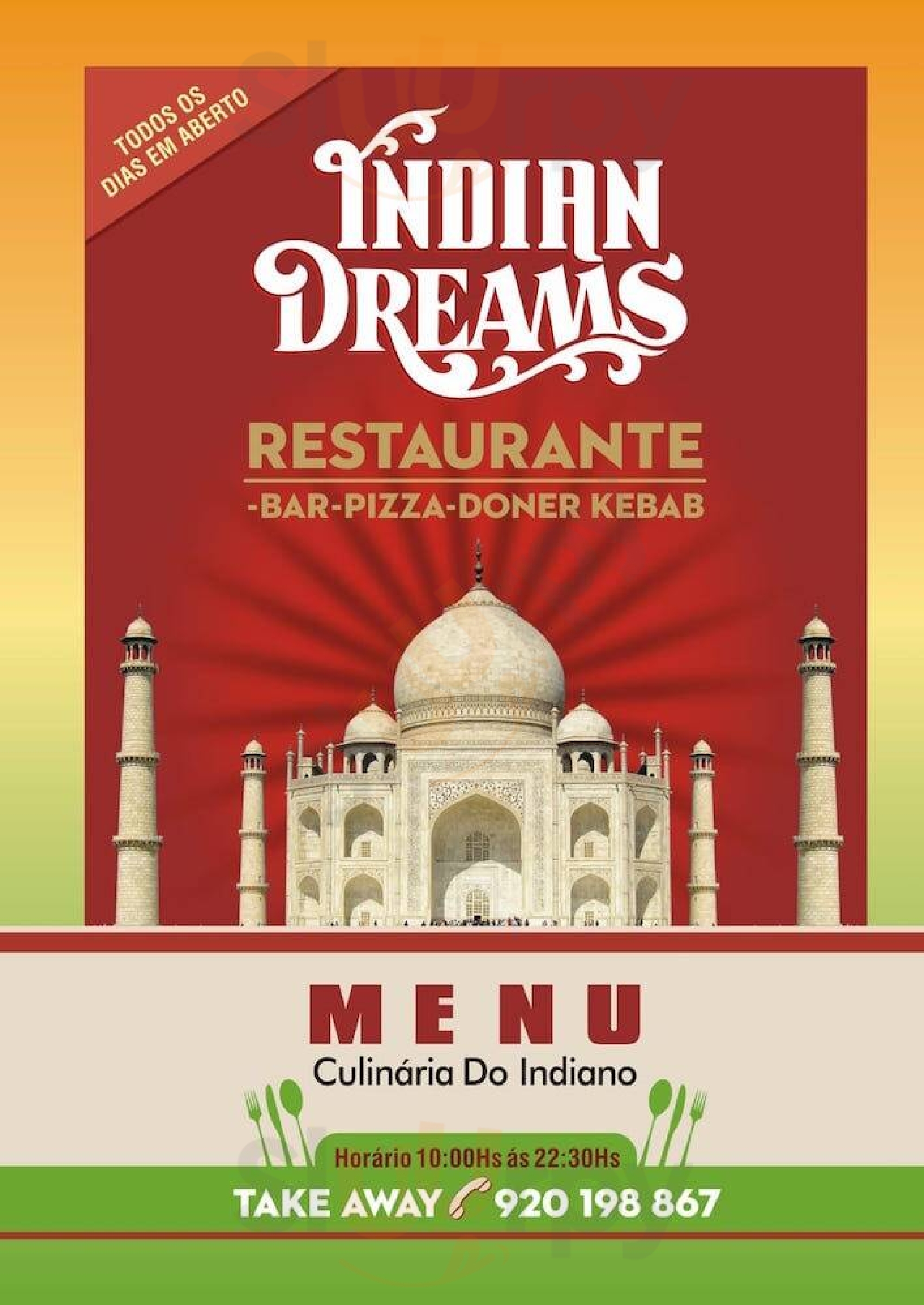 Indian Dreams Lisboa Menu - 1