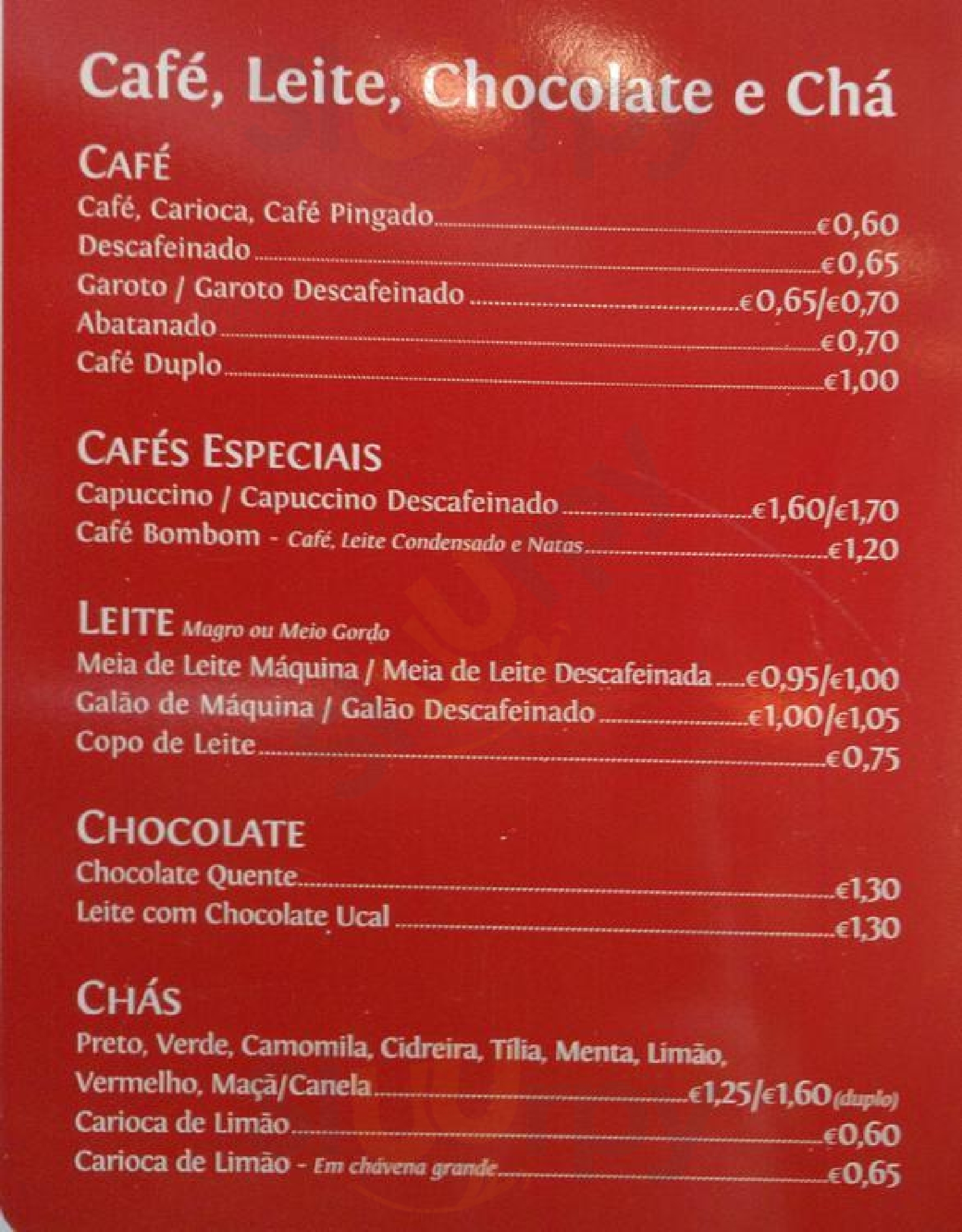 Café Do Bairro Lisboa Menu - 1