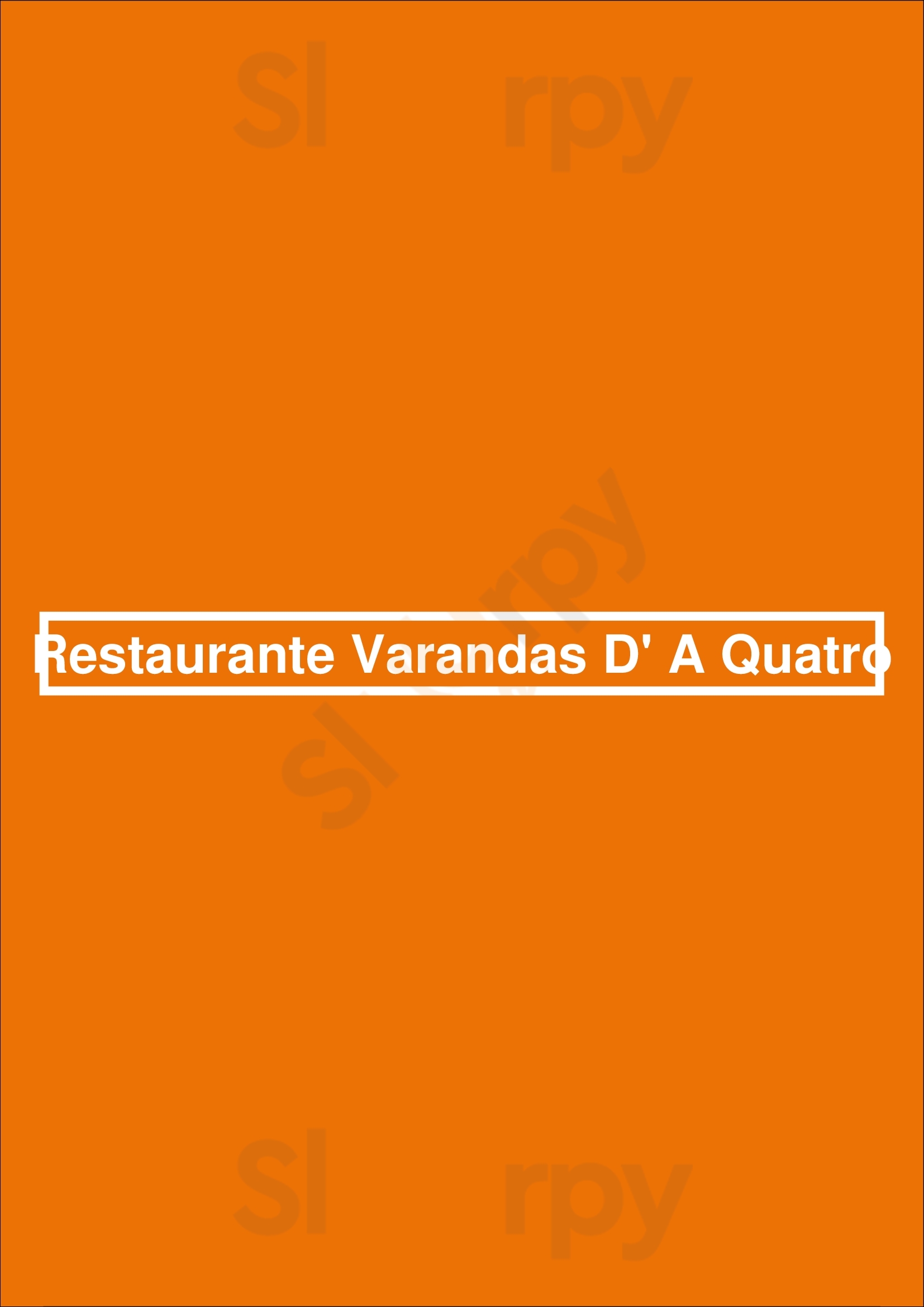 Restaurante Varandas D' A Quatro Paredes Menu - 1