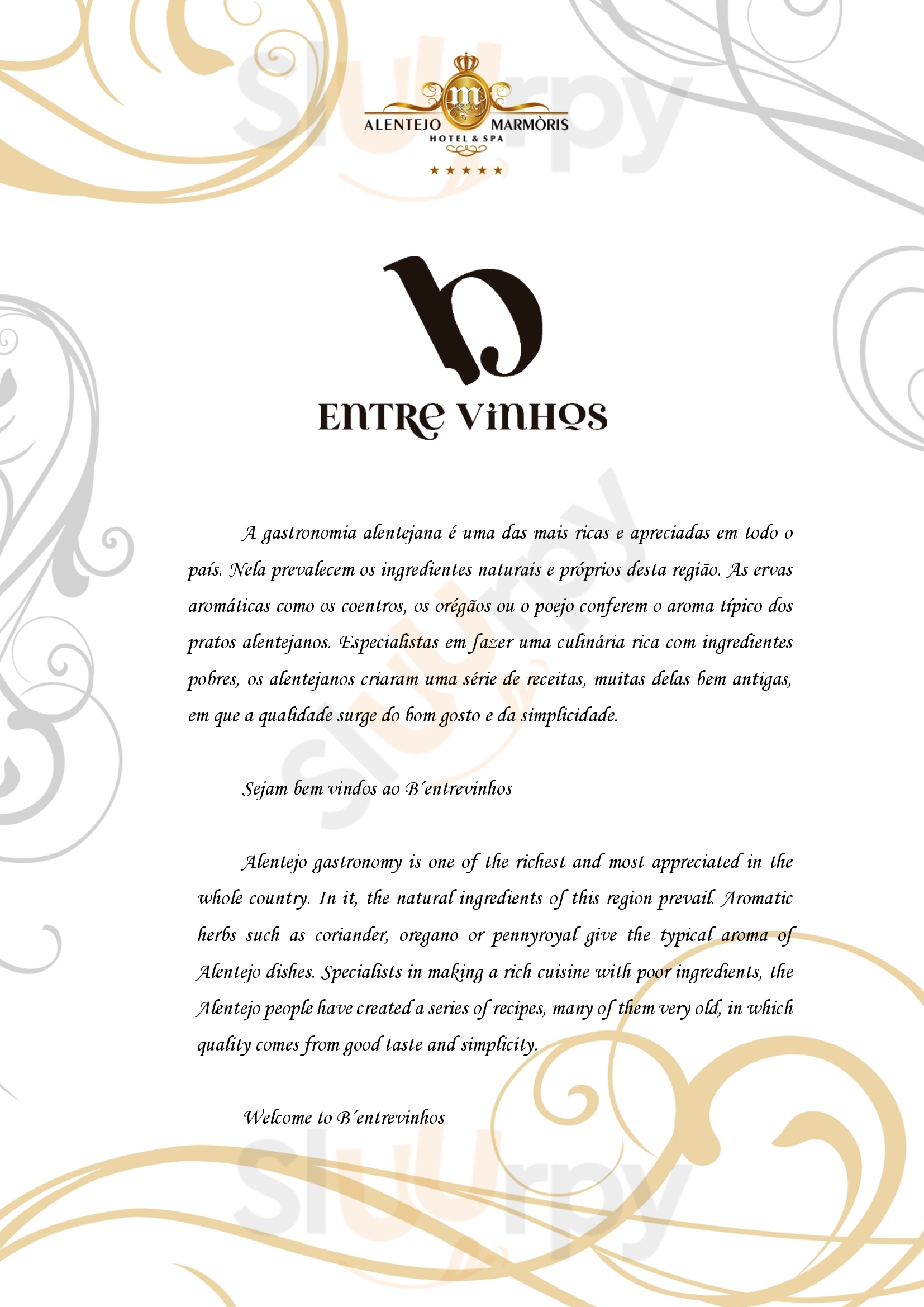 Narcissus Vila Vicosa Menu - 1