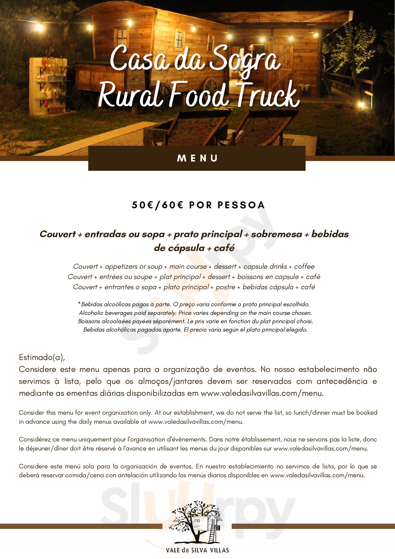 Casa Da Sogra - Rural Food Truck Albergaria-a-Velha Menu - 1