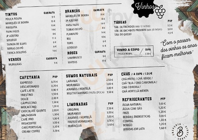 Baco - Creparia/cervejaria Seixal Menu - 1