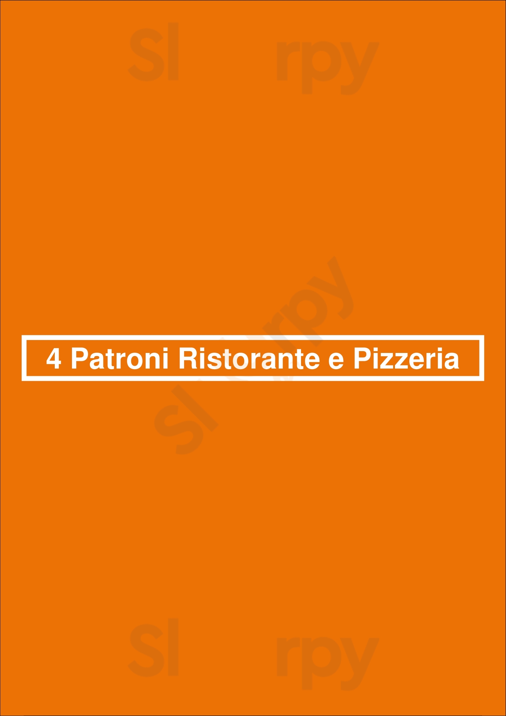 4 Patroni Ristorante E Pizzeria Rio Tinto Menu - 1