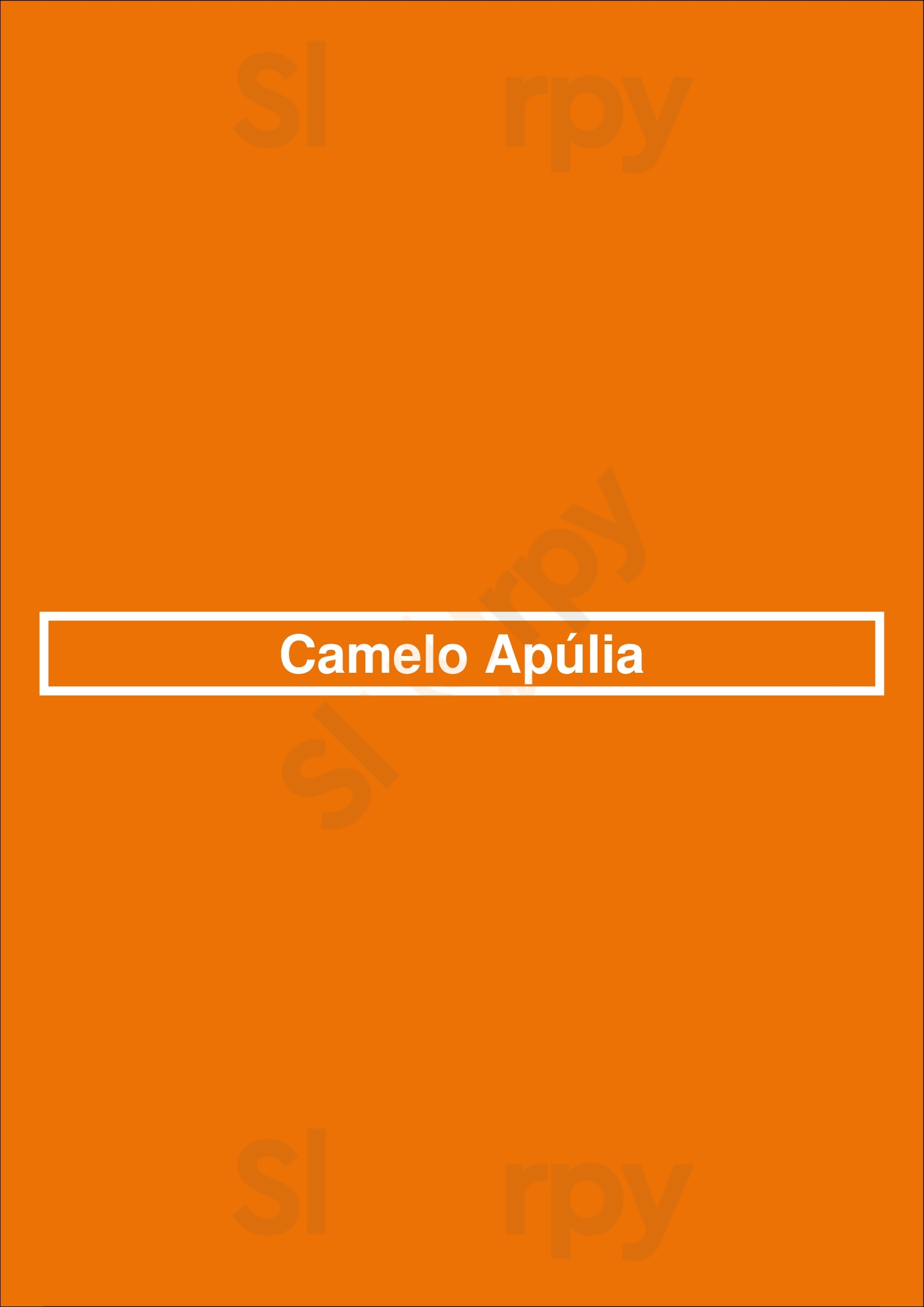Camelo Apúlia Apúlia Menu - 1