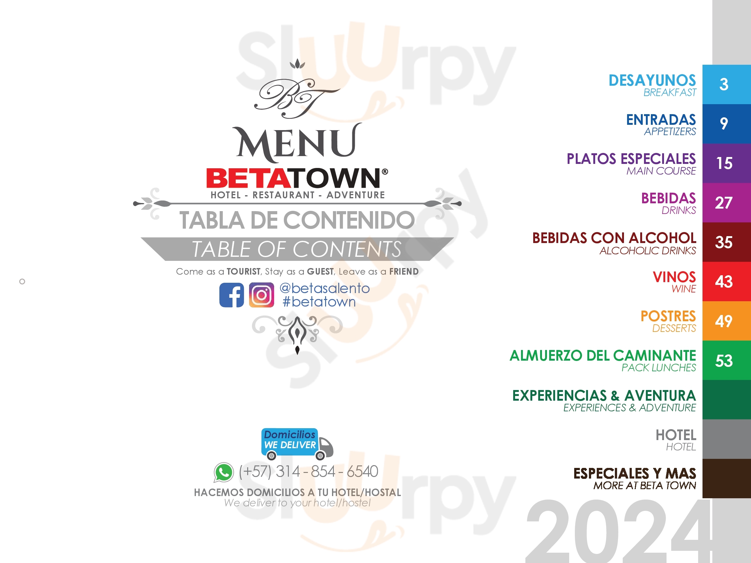 Beta Town Bar&grill Salento Menu - 1